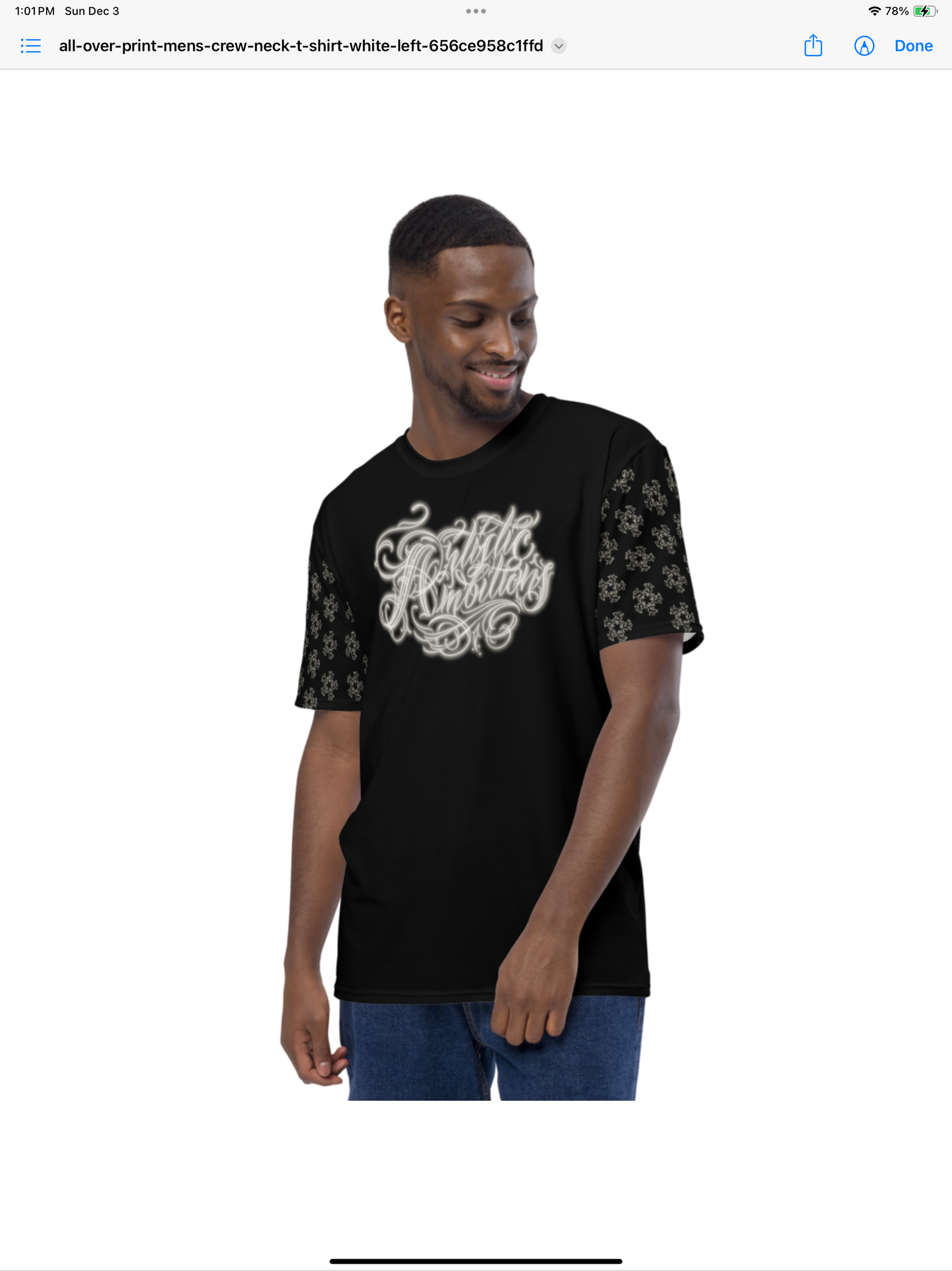 Lightweight T “artistic ambitions”