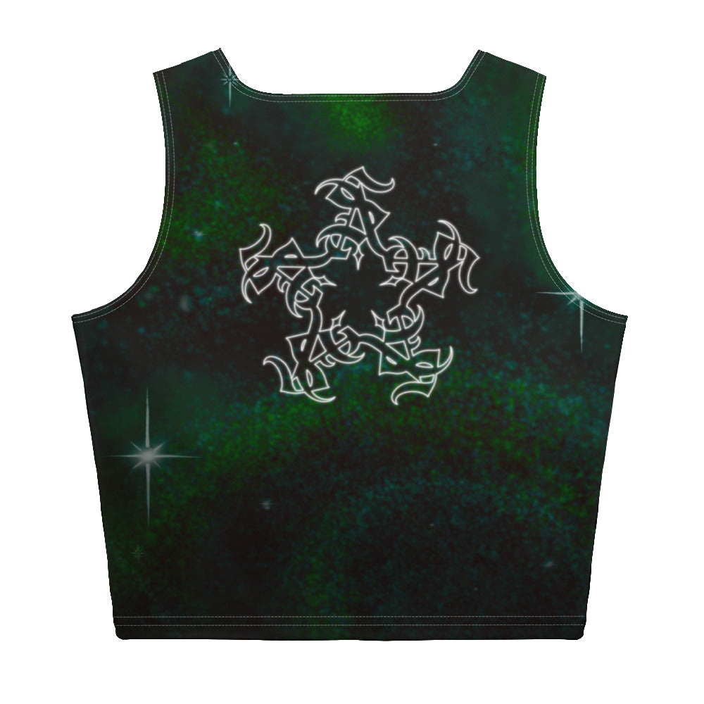 Crop Tank Top “Emerald Green Cosmo”