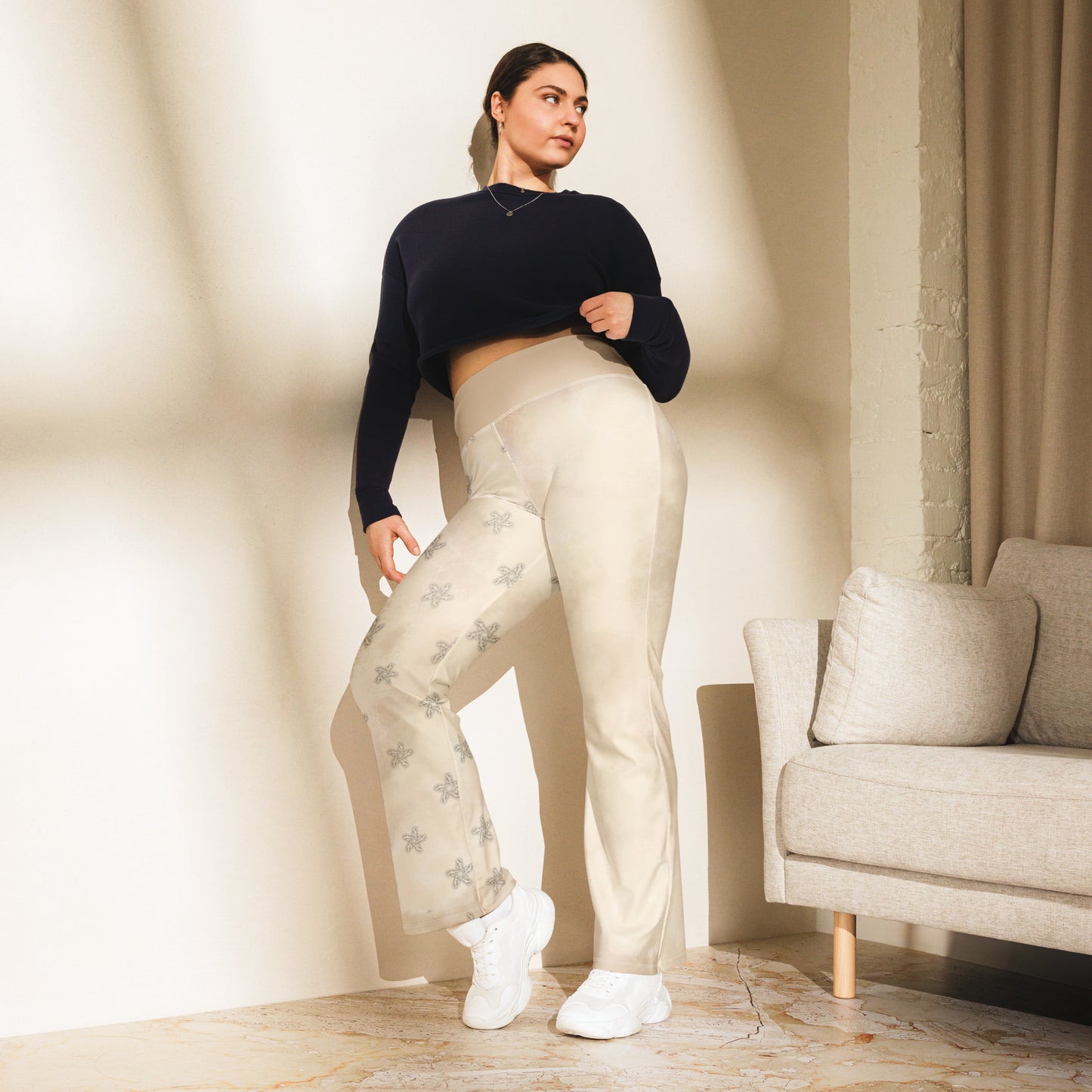 Flare leggings Apricot white Storm