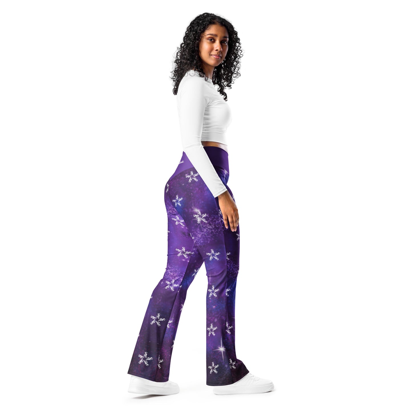 Flare leggings - plum cosmos