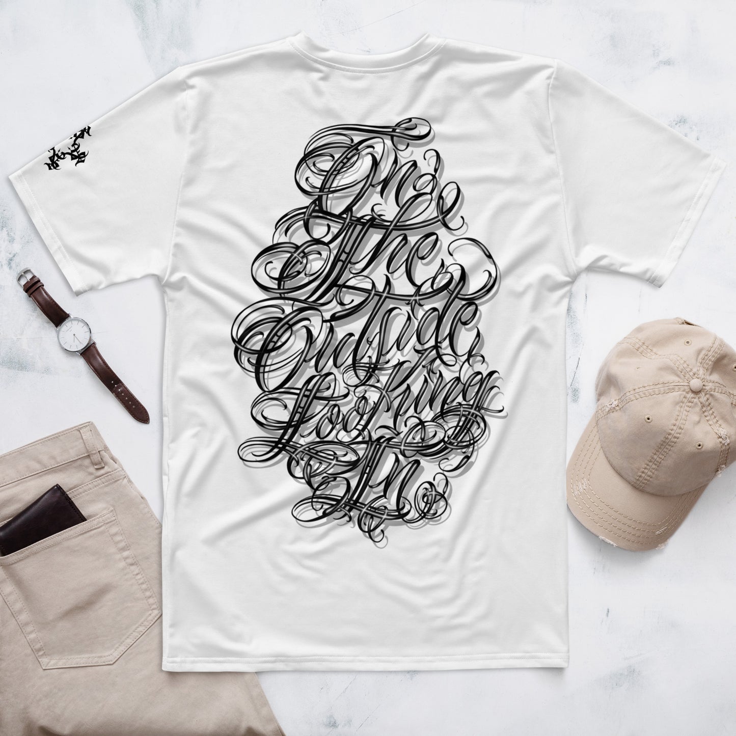 Lightweight T -white “On the Outside Looking In”