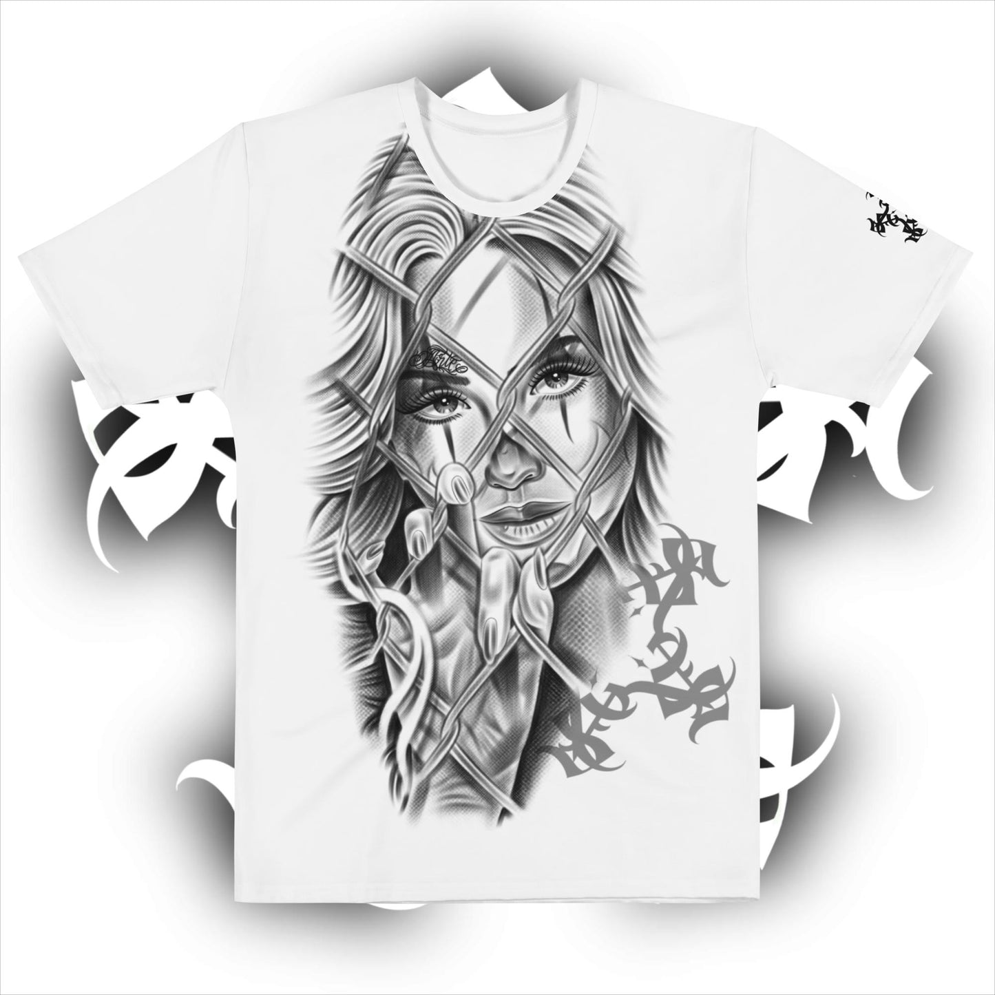 Lightweight T -white “On the Outside Looking In”