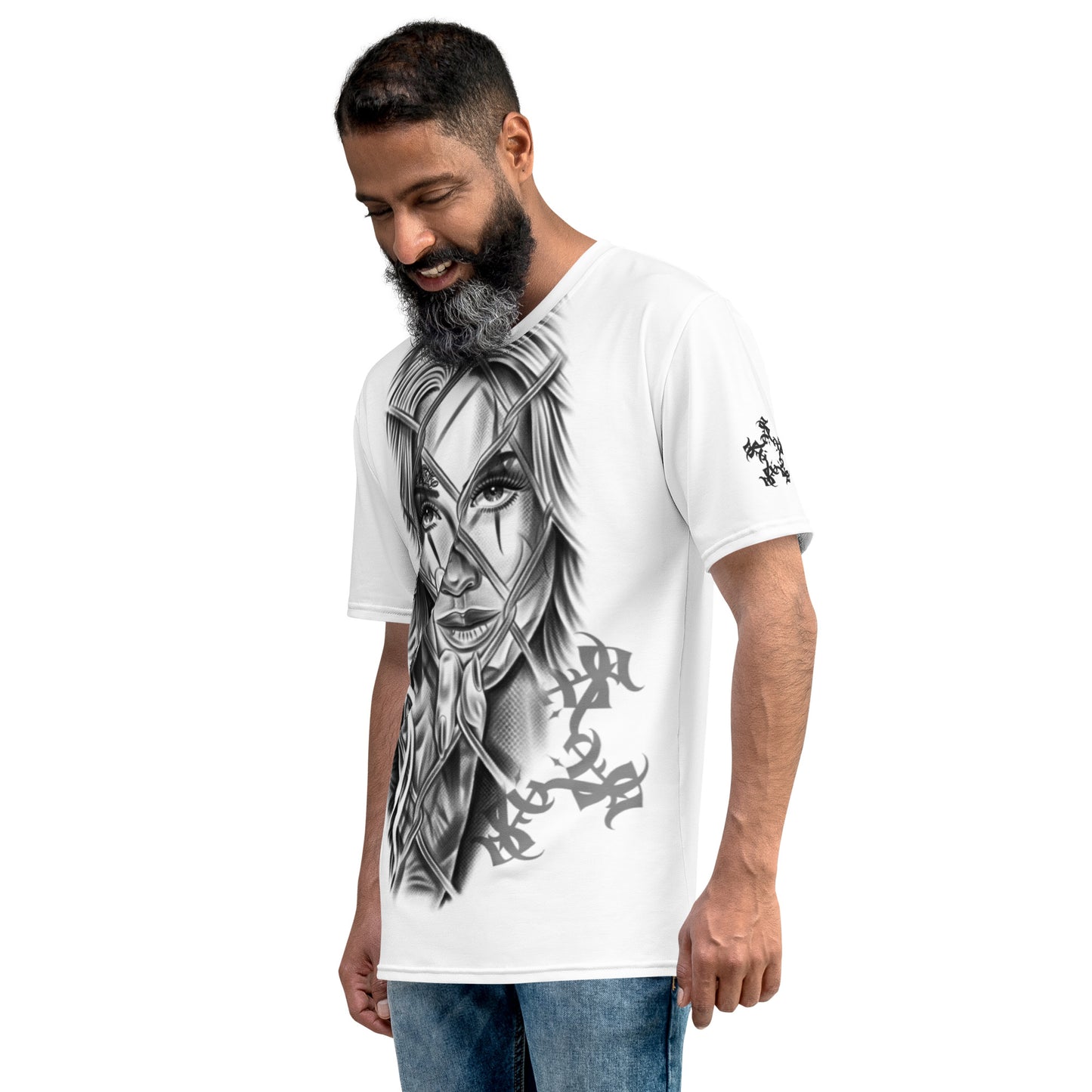 Lightweight T -white “On the Outside Looking In”