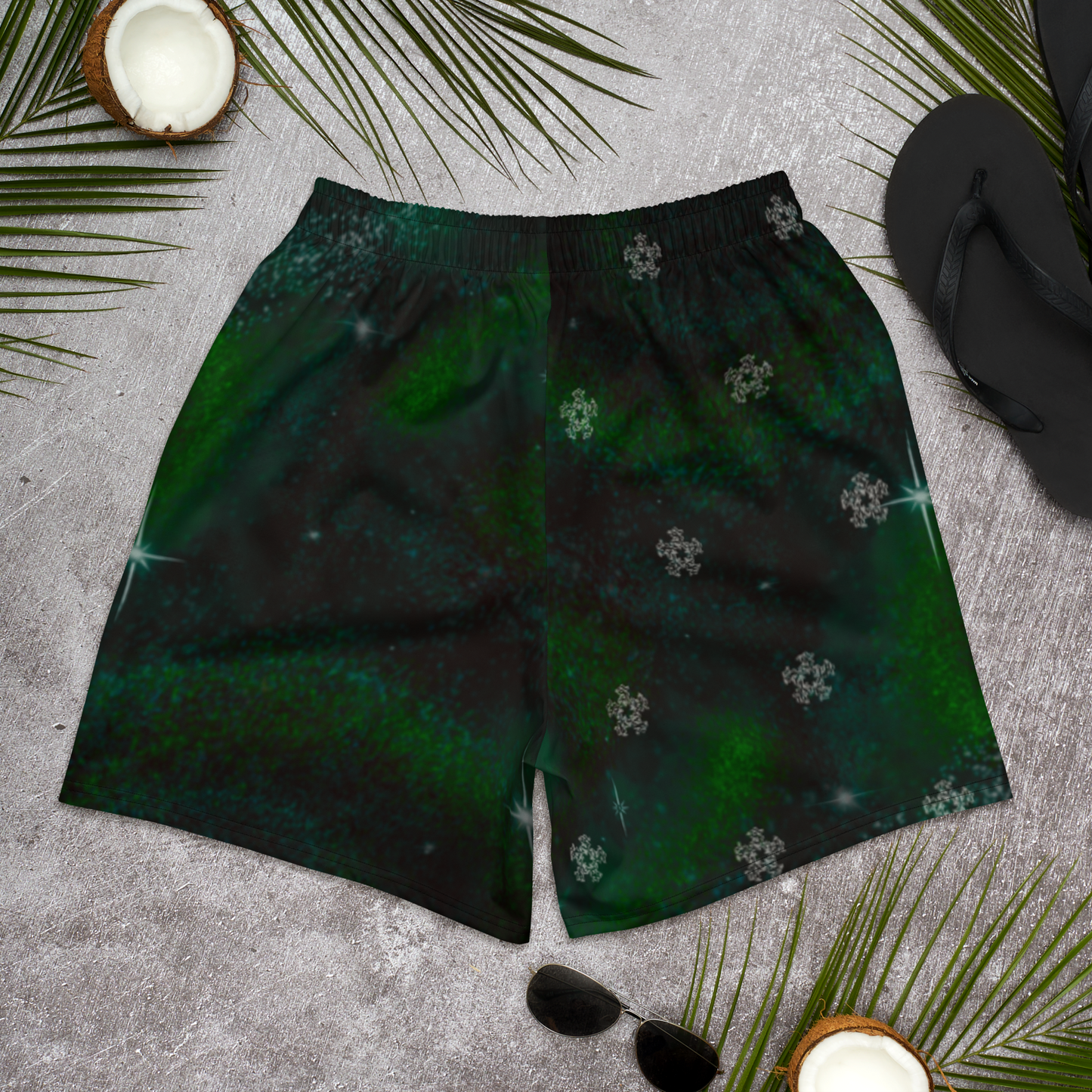 Athletic Shorts “Green Cosmos”