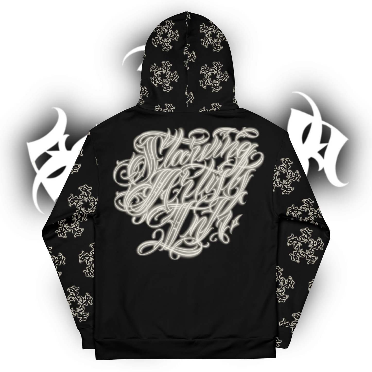 Black and apricot white Hoody & Sweats