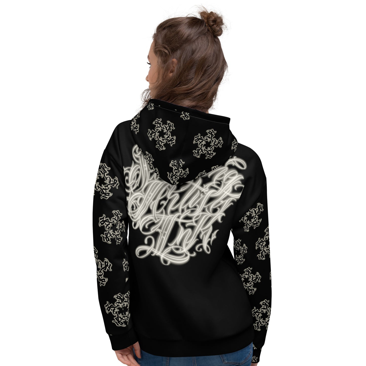 Black and apricot white Hoody & Sweats