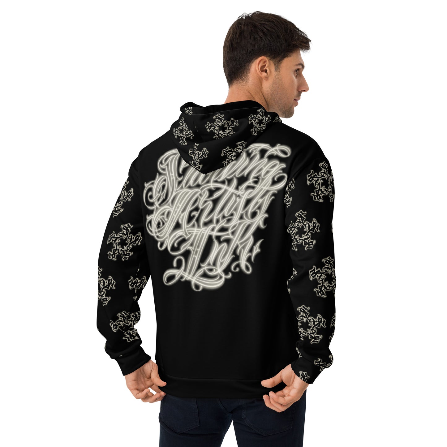 Black and apricot white Hoody & Sweats