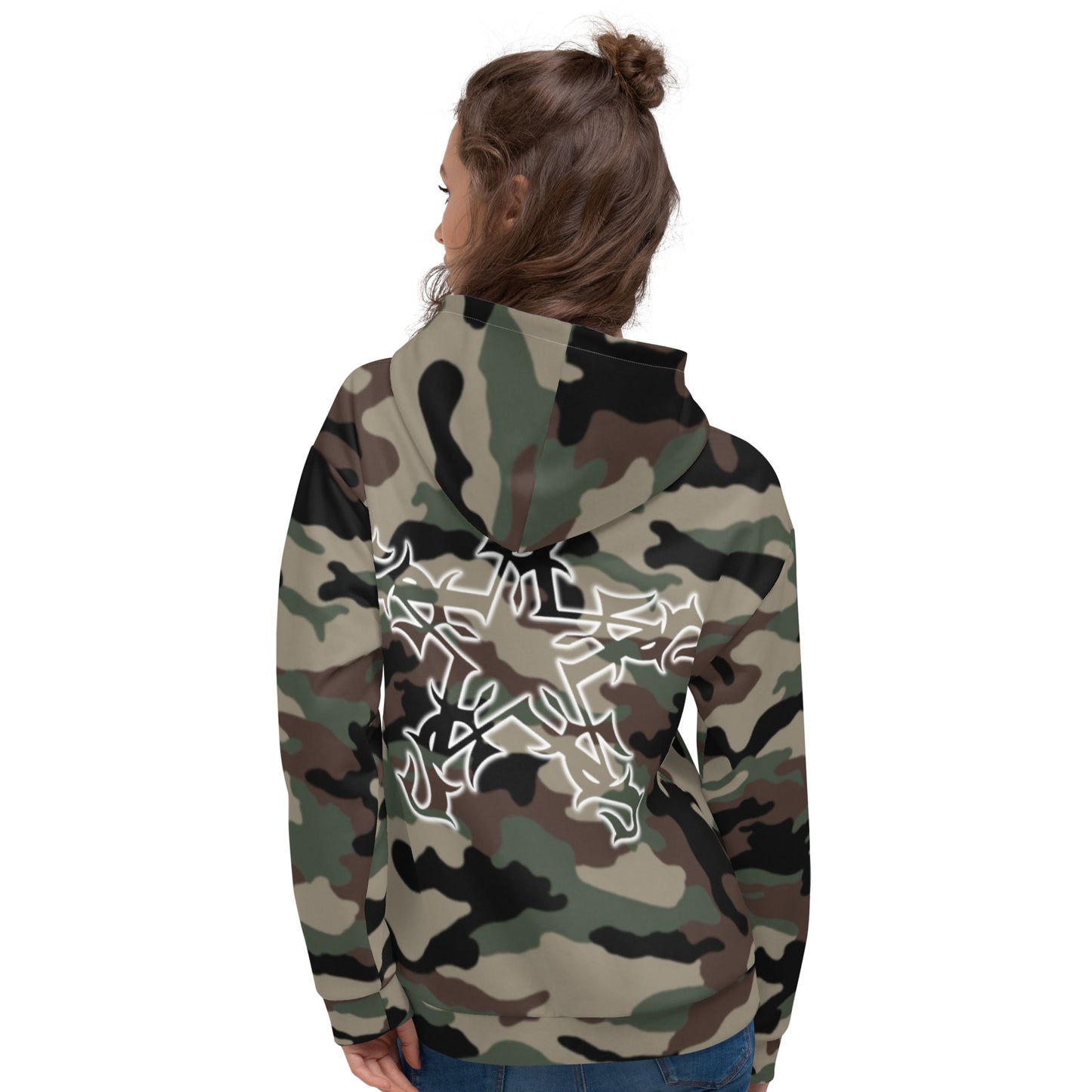 Hoodie - camo green “Strictly Business”