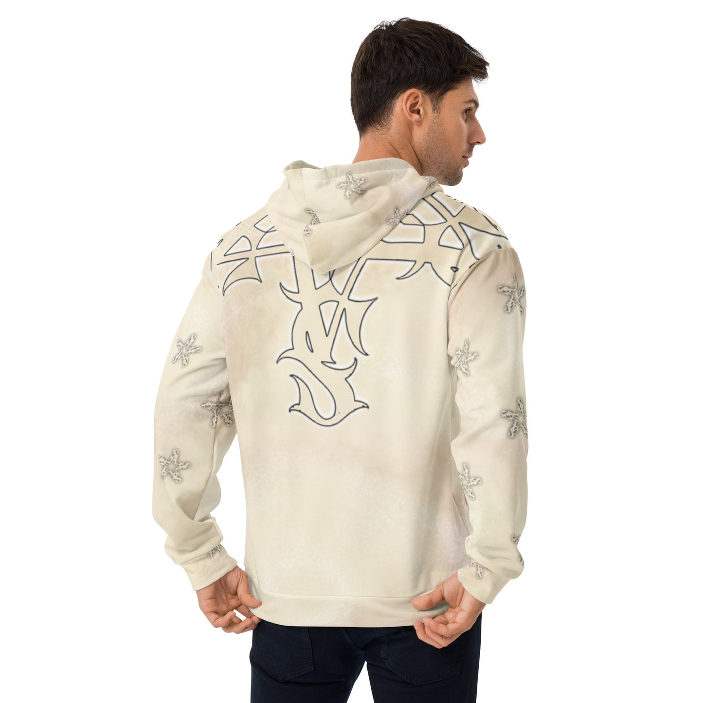 Unisex Hoodie - Apricot Storm “Tribal Star”