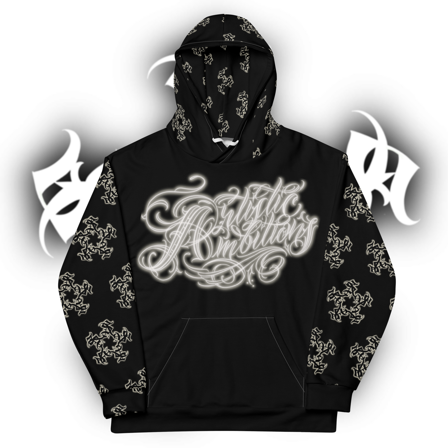 Black and apricot white Hoody & Sweats