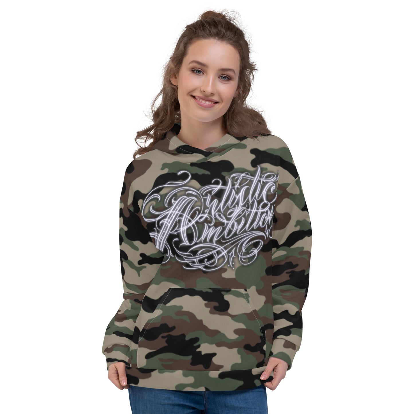 Hoodie - Camo Green “Artistic Ambitions”