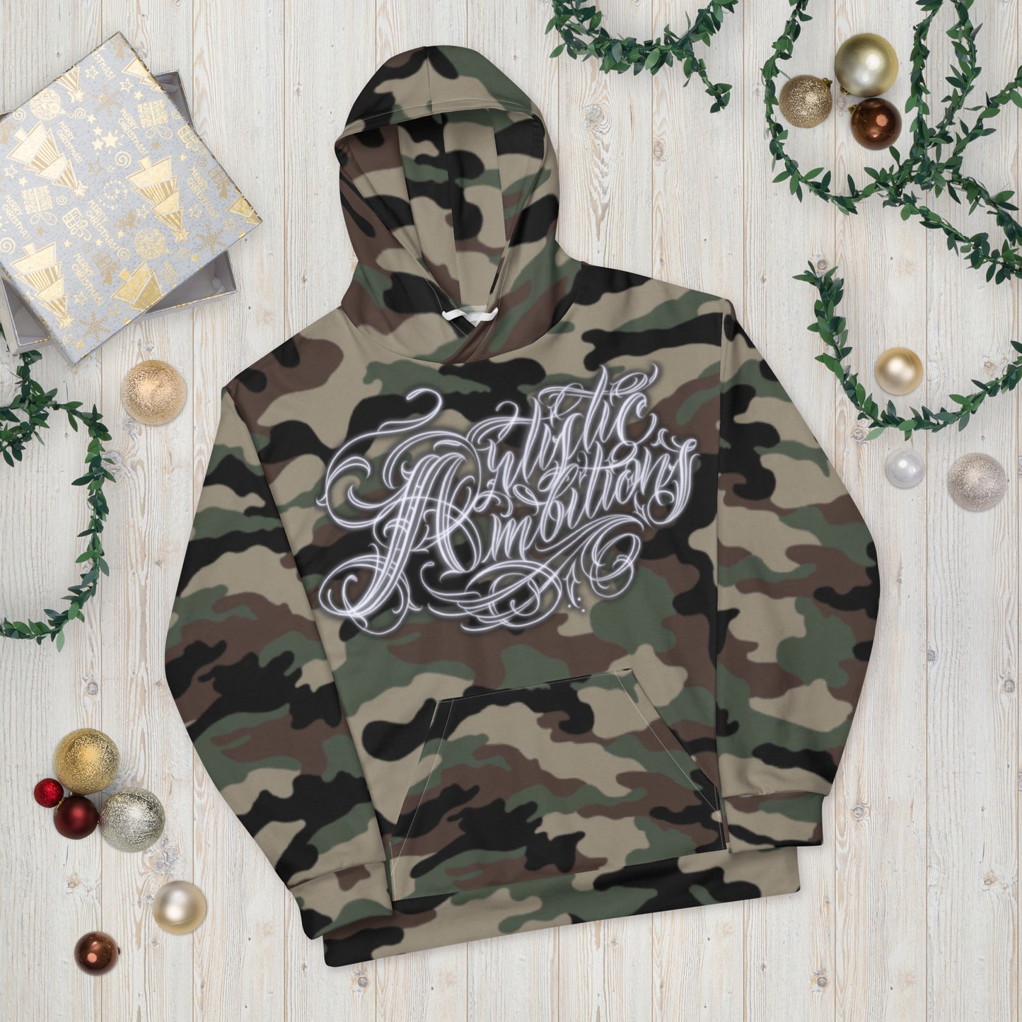Hoodie - Camo Green “Artistic Ambitions”