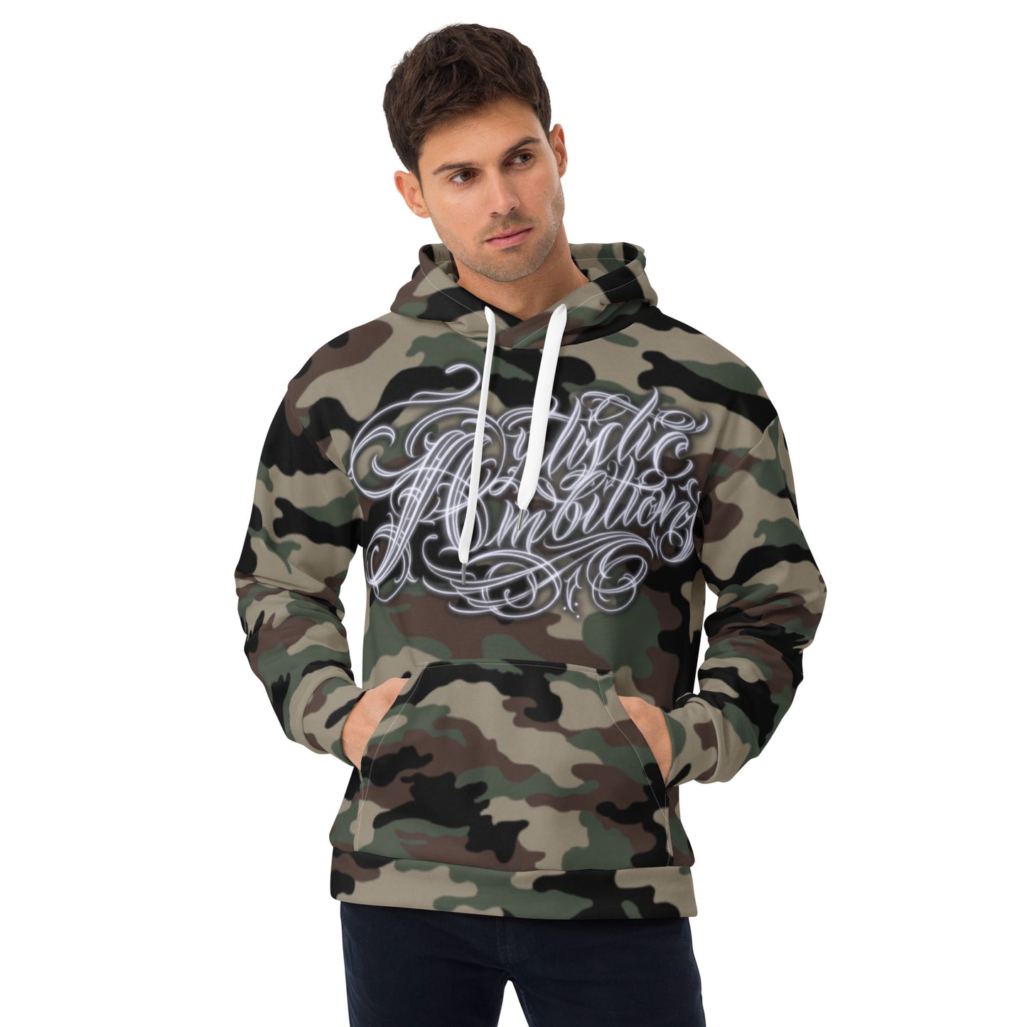Hoodie - Camo Green “Artistic Ambitions”