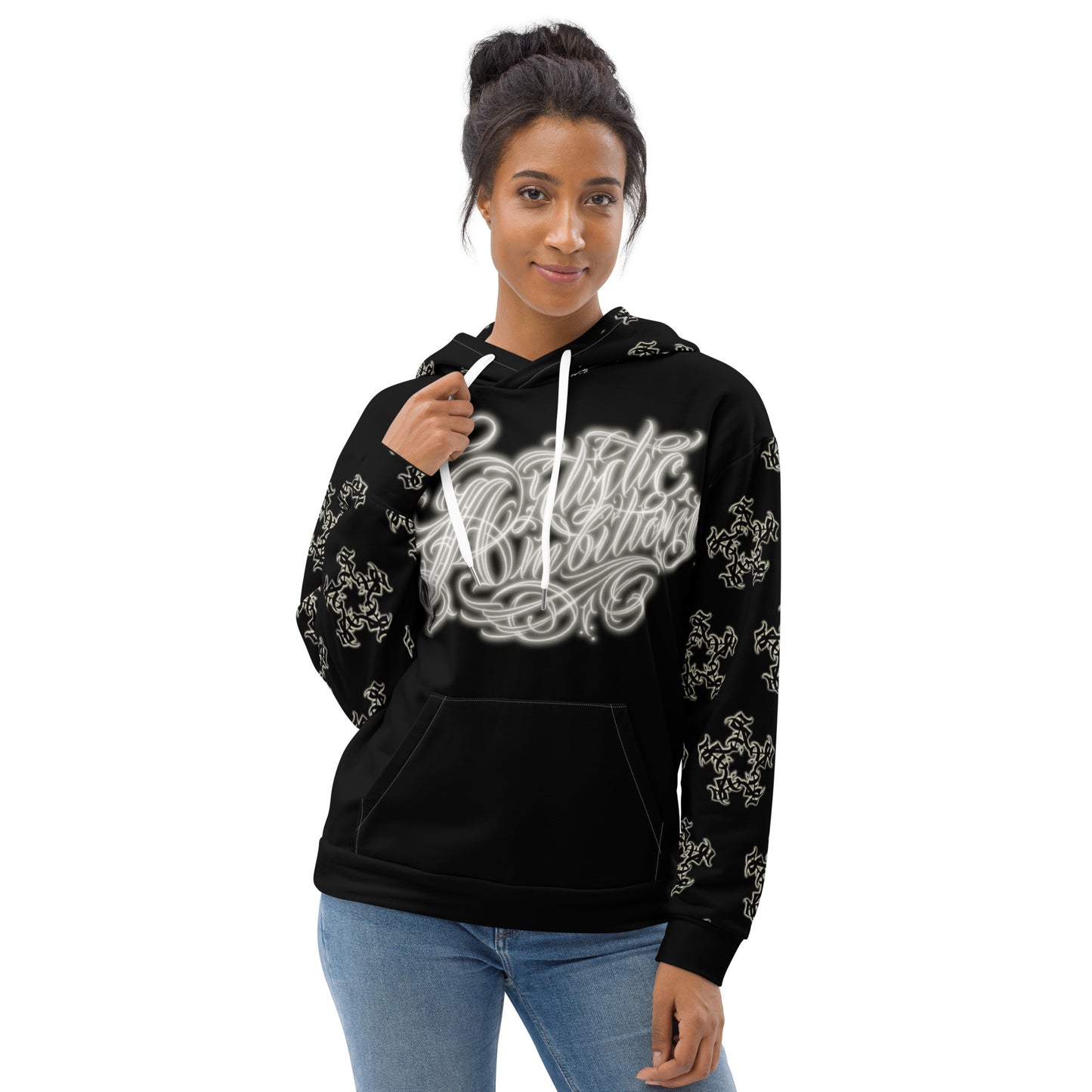 Black and apricot white Hoody & Sweats