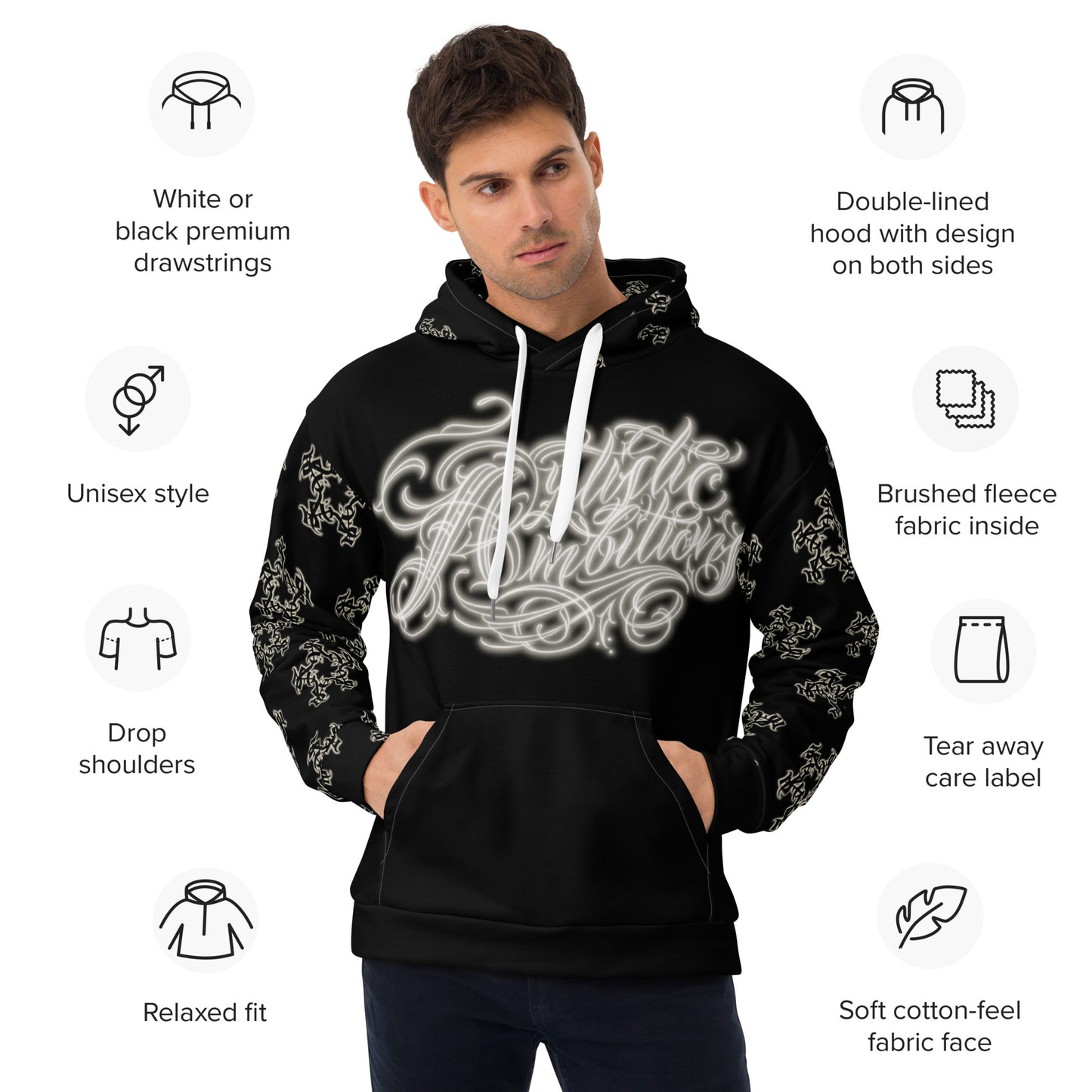 Hoodie - Black “Artistic Ambitions”