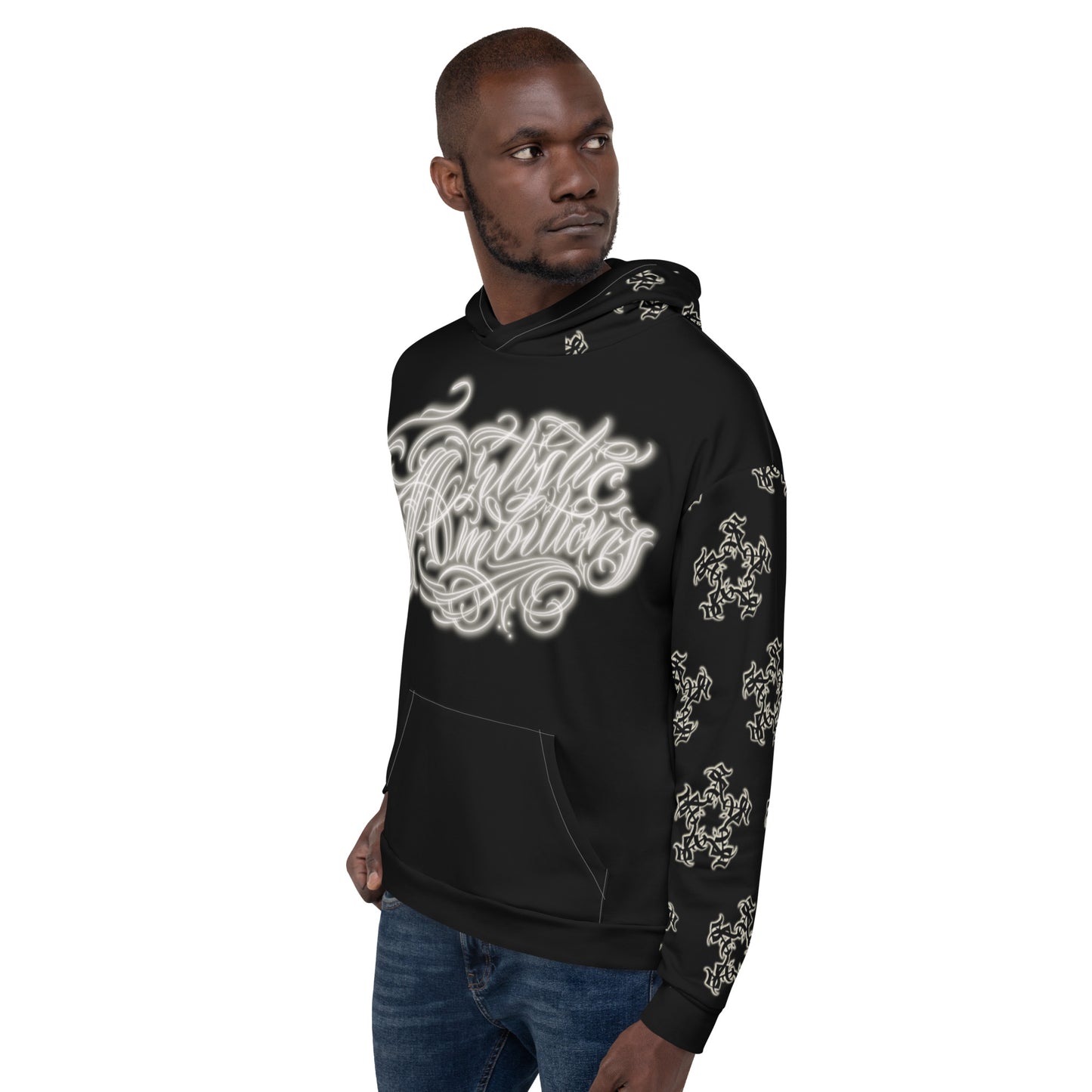 Black and apricot white Hoody & Sweats