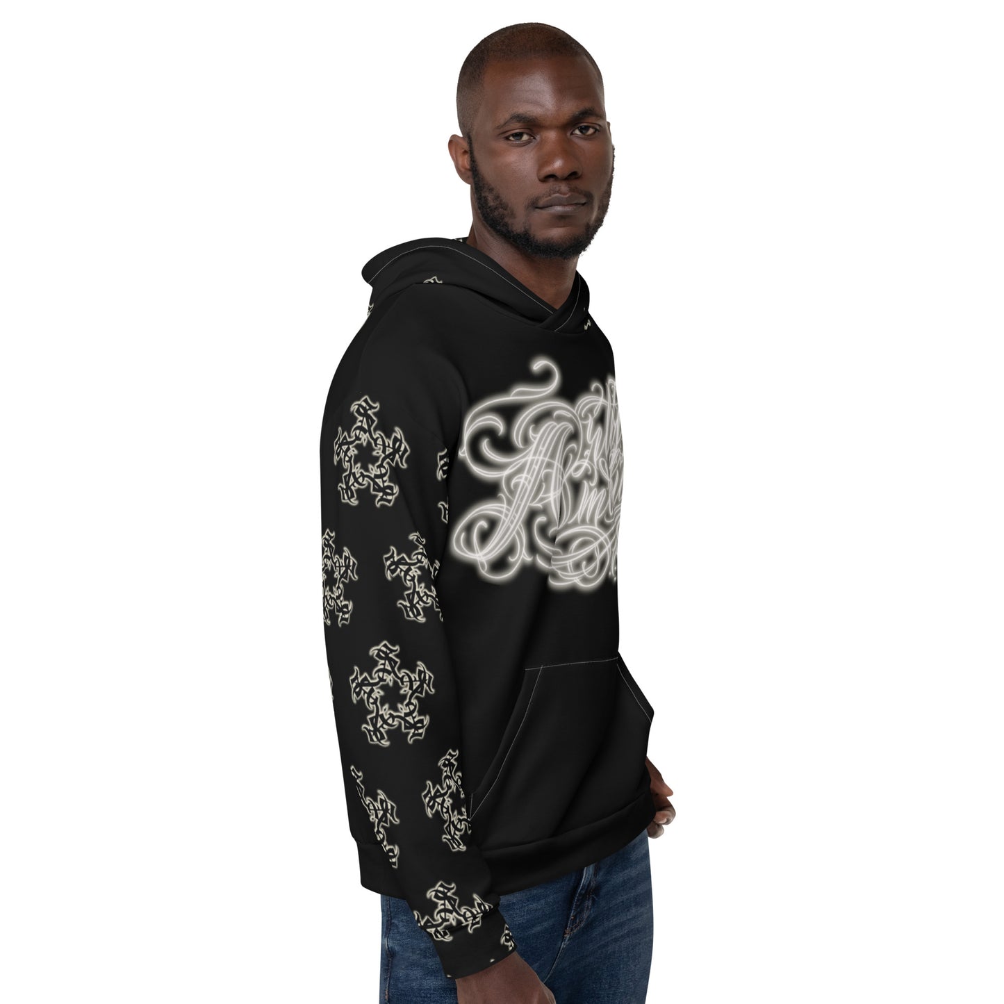 Black and apricot white Hoody & Sweats