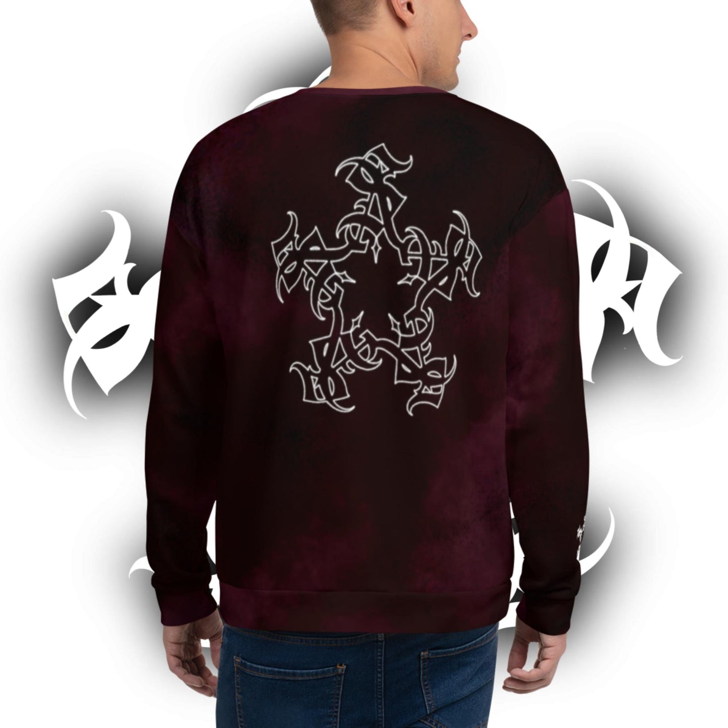 Sweatshirt - Burgundy Storm “Millionaire Mentality”