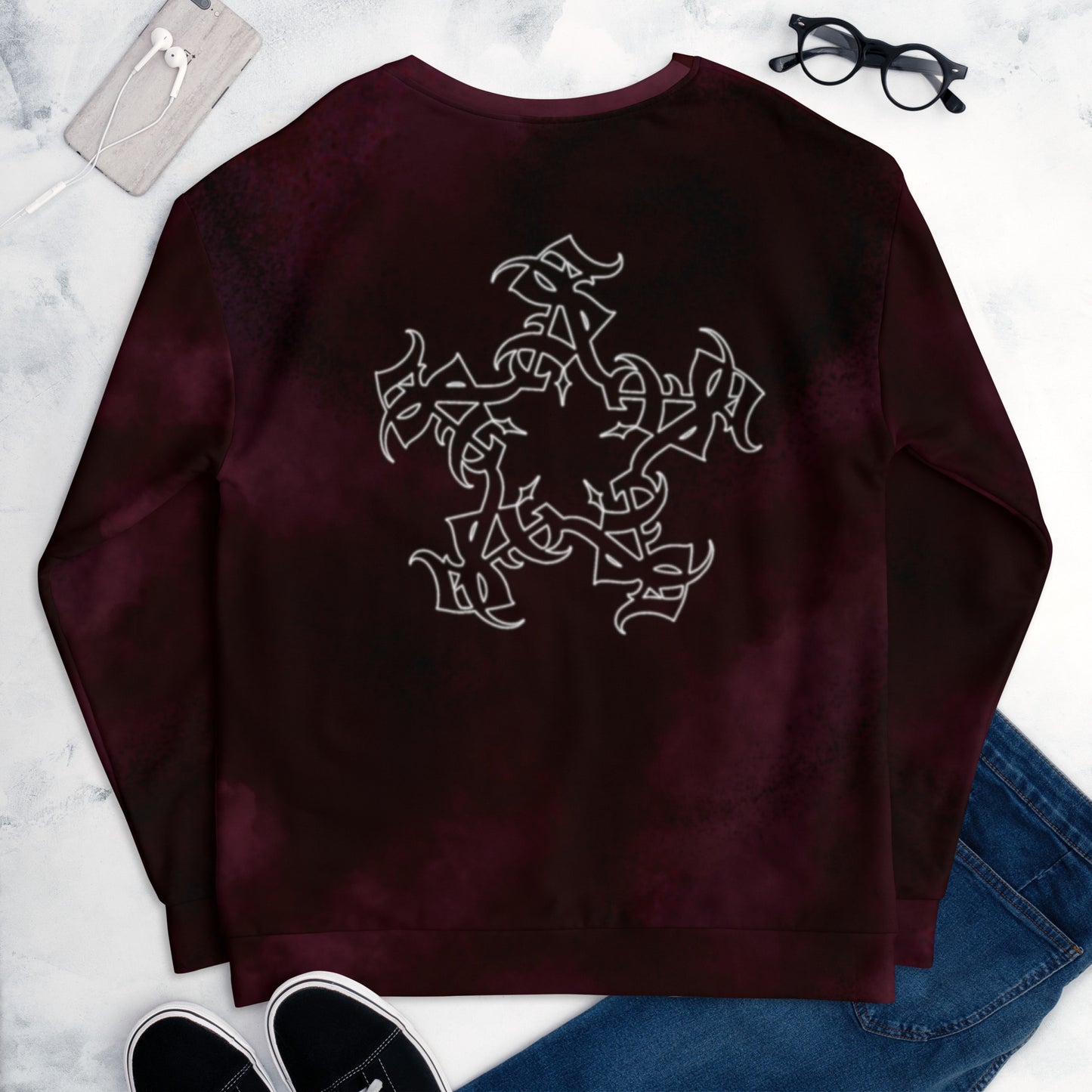 Sweatshirt - Burgundy Storm “Millionaire Mentality”