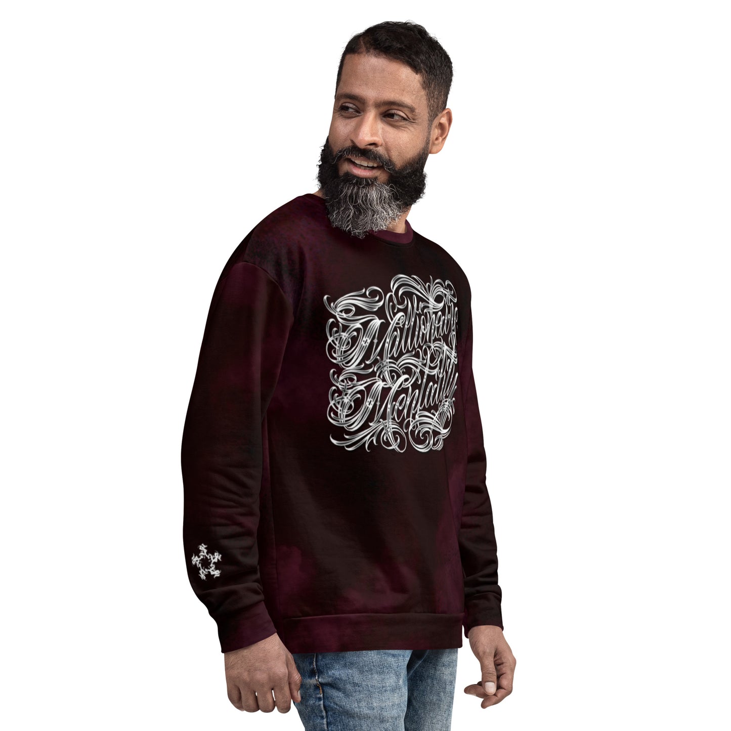 Sweatshirt - Burgundy Storm “Millionaire Mentality”