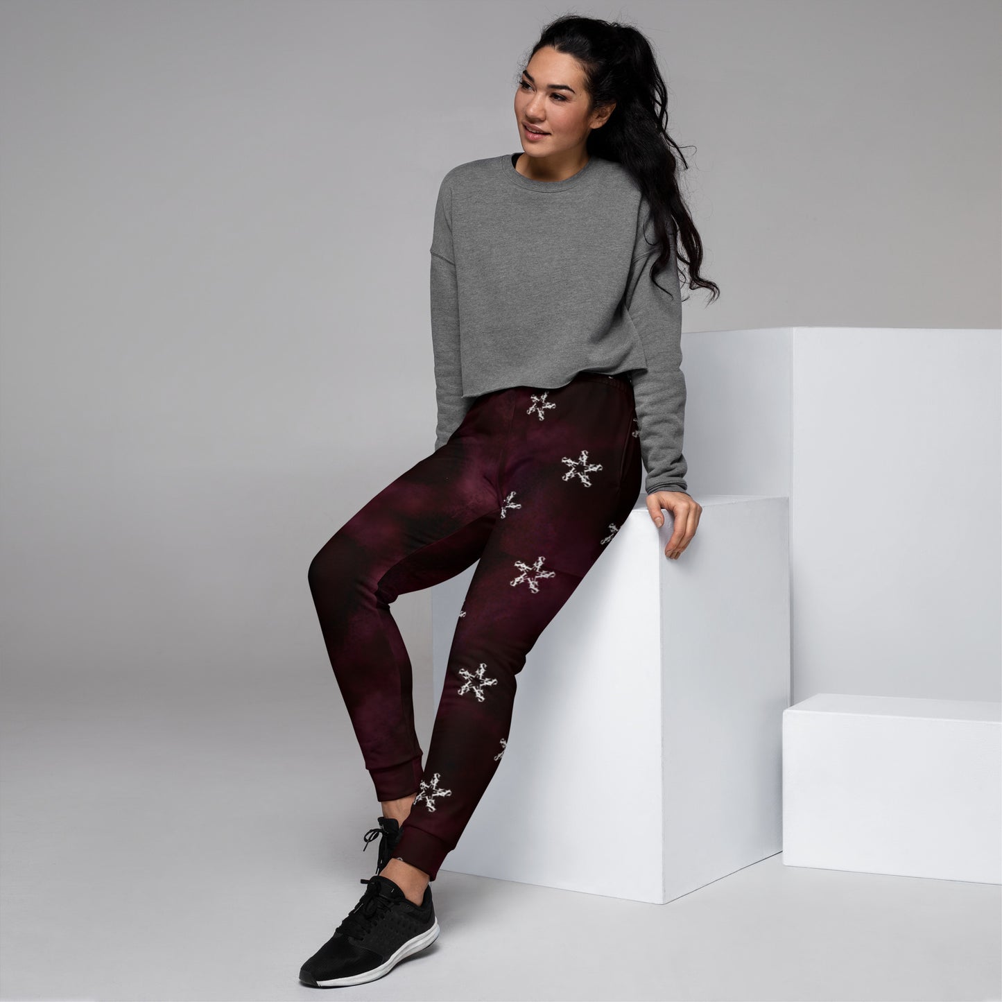 Women's Joggers - Burgundy