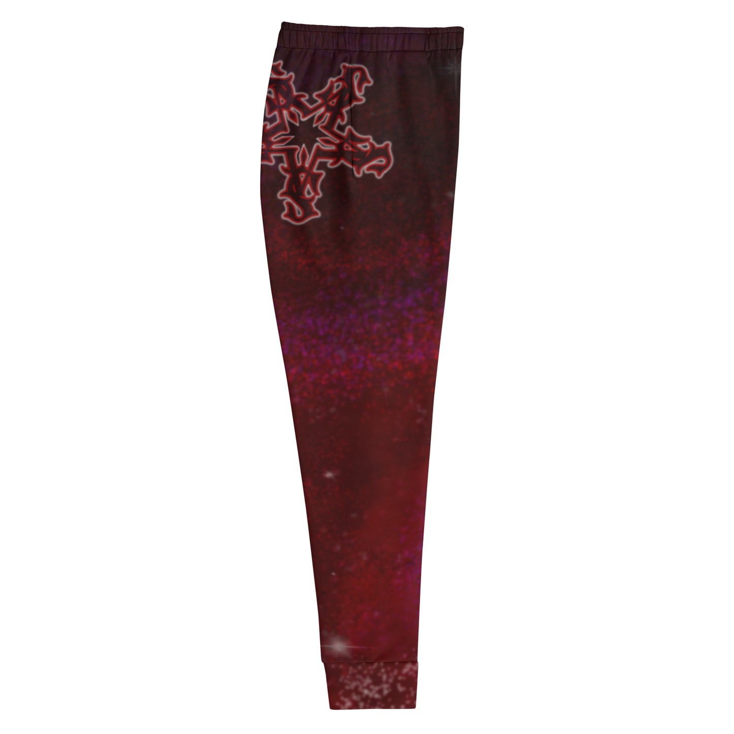 Joggers - Burgundy galaxy Print