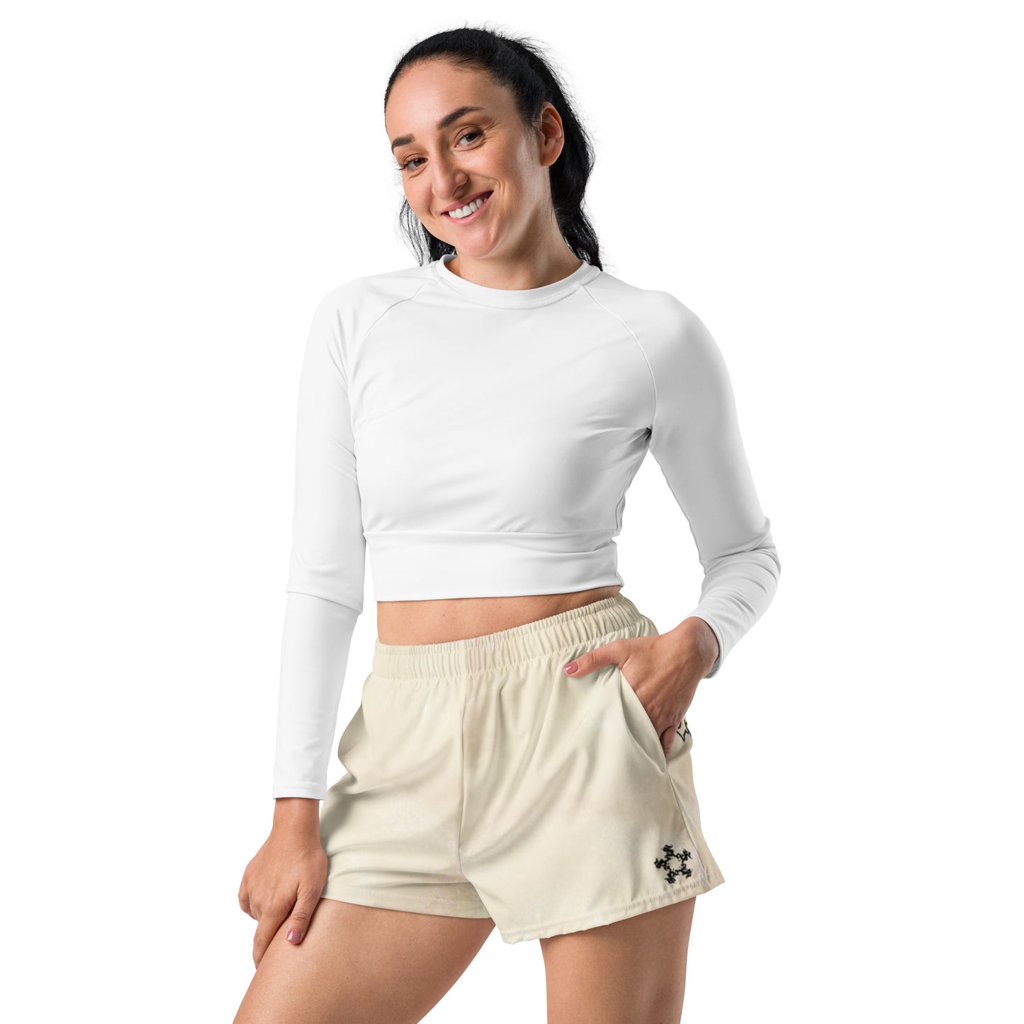 Athletic Shorts Apricot white smoke