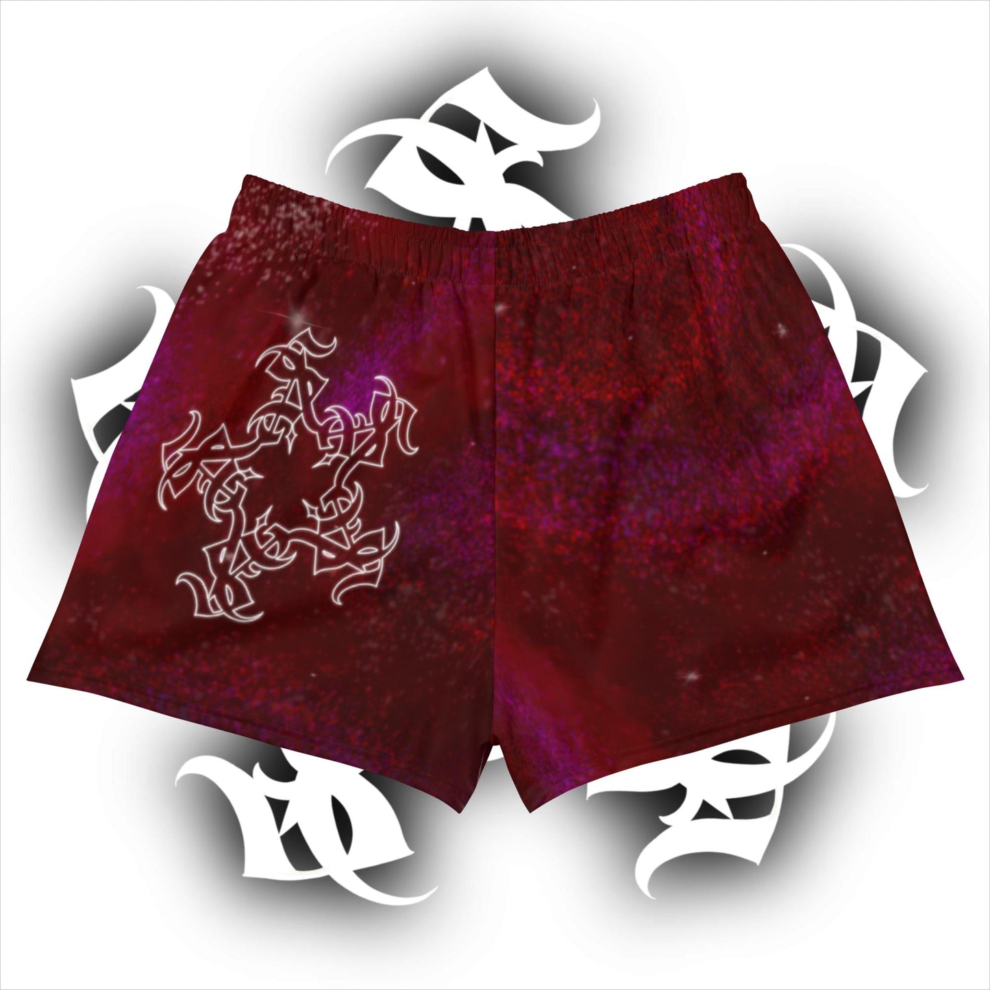 Athletic Shorts Burgundy Galaxy