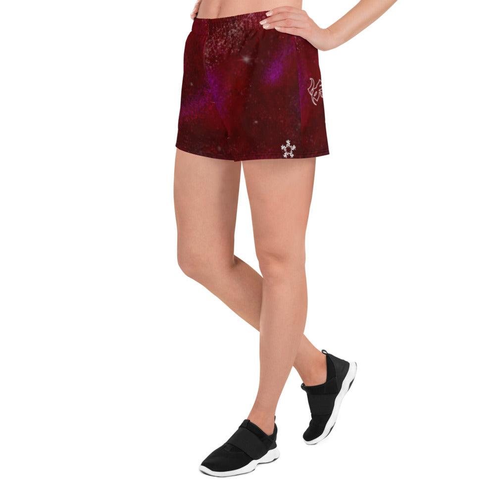 Athletic Shorts Burgundy Galaxy