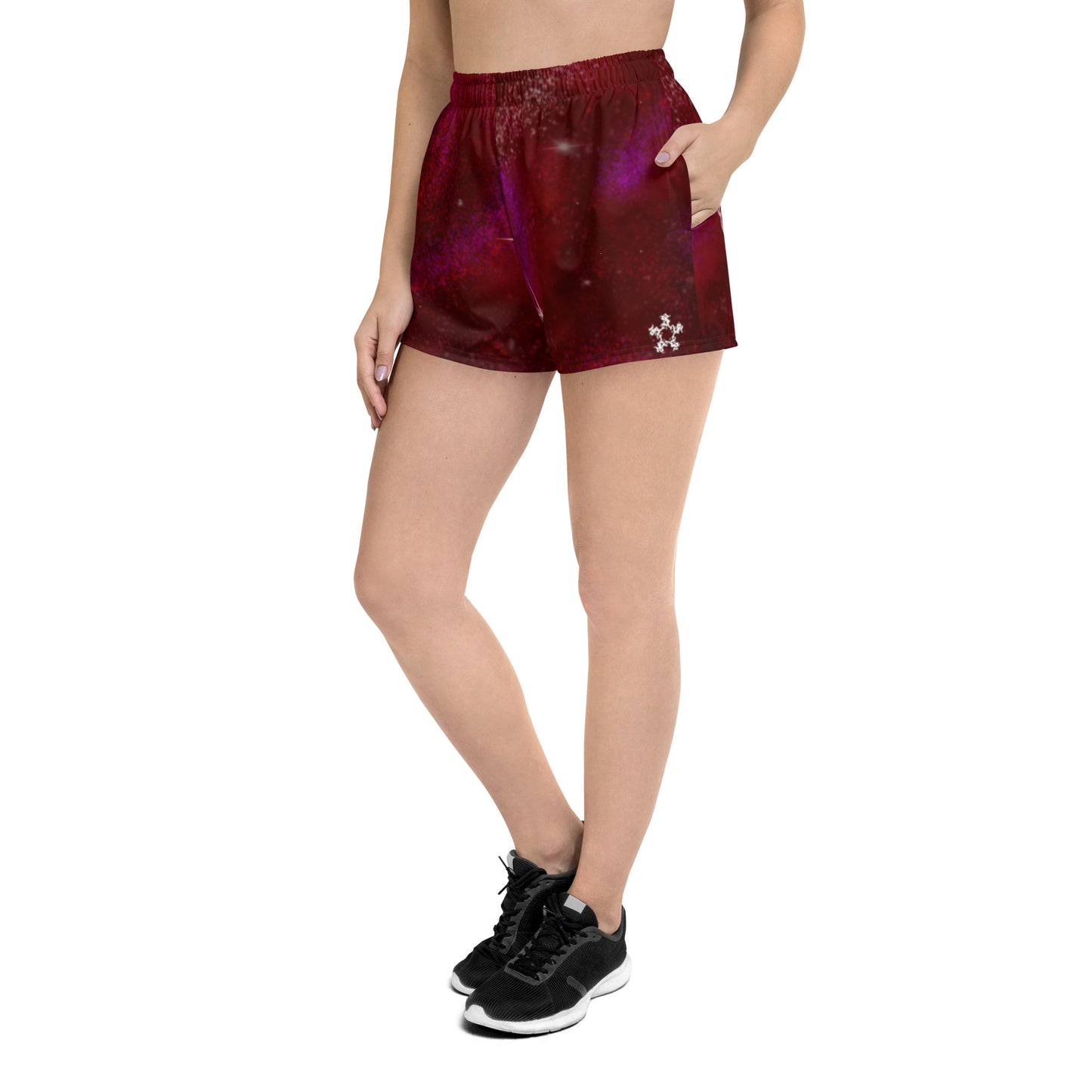 Athletic Shorts Burgundy Galaxy