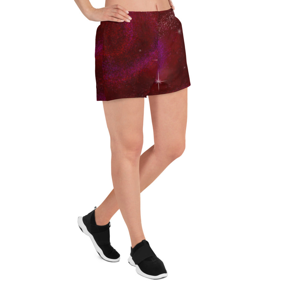 Athletic Shorts Burgundy Galaxy