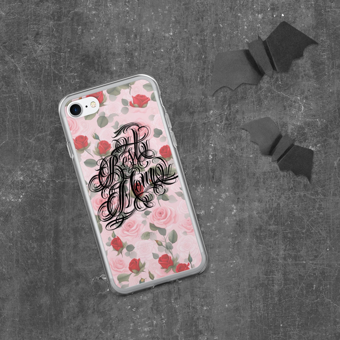 Clear Case for iPhone® Best Mom Floral Design