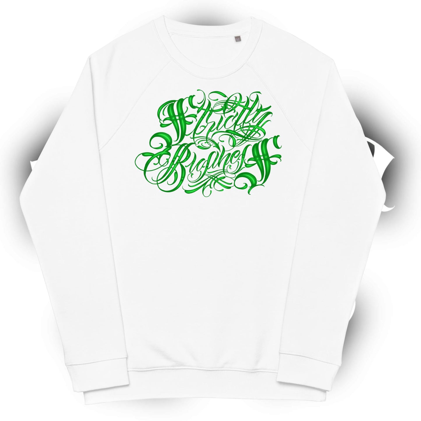 Organic Raglan Sweatshirt “strictly Business”