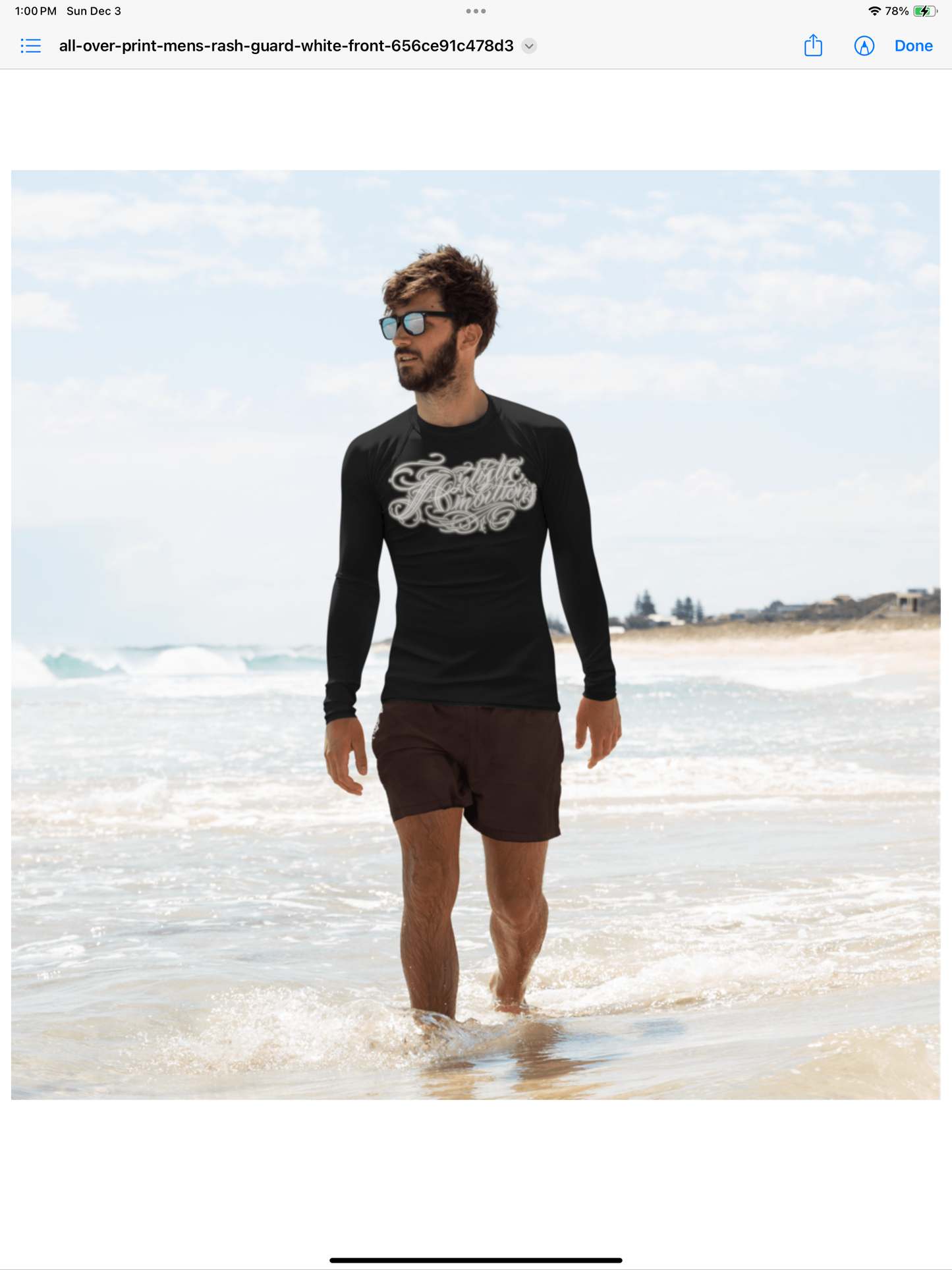 Rash Guard “Artistic Ambitions”