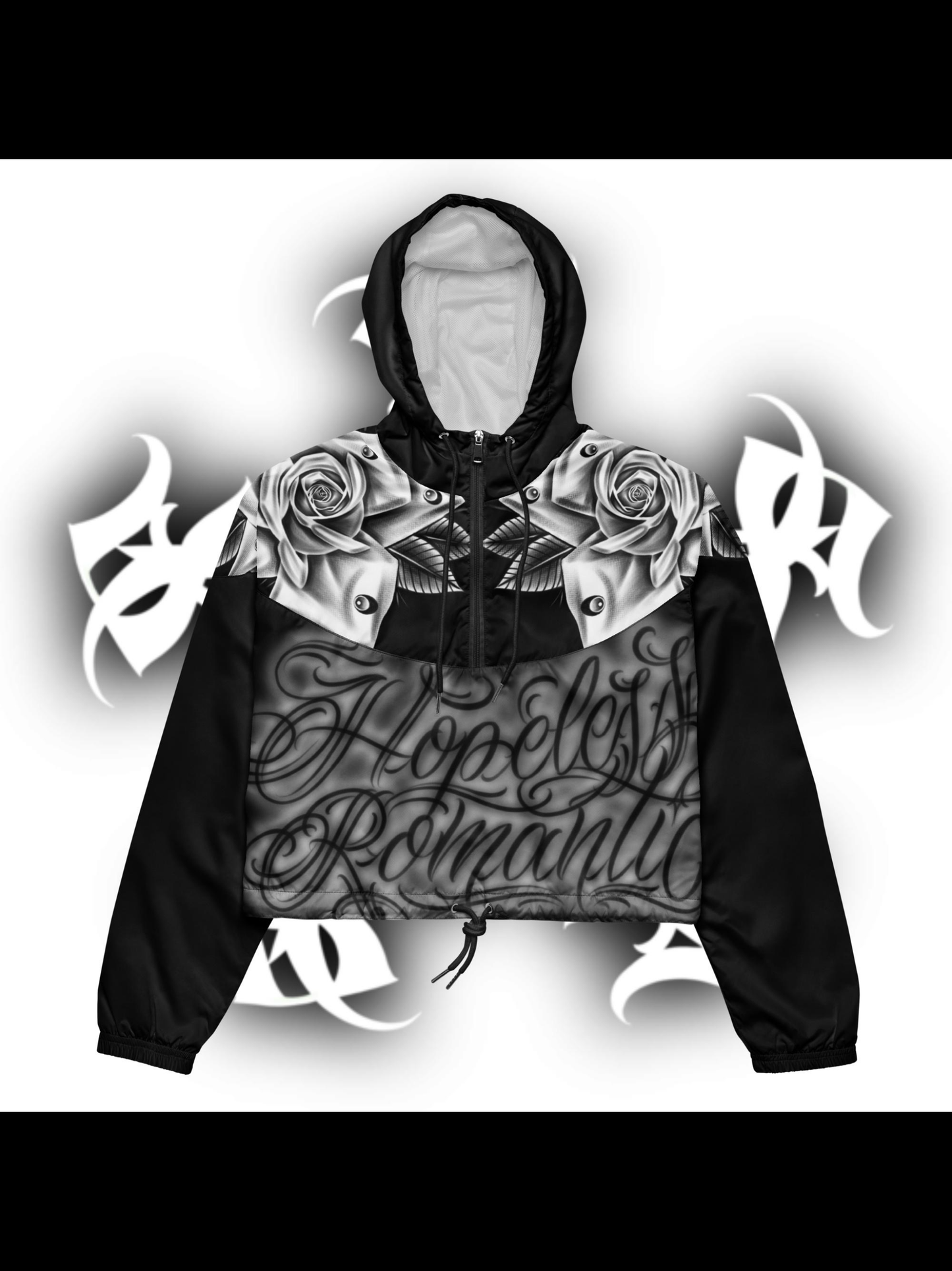 Cropped Windbreaker “Hopeless Romantic”