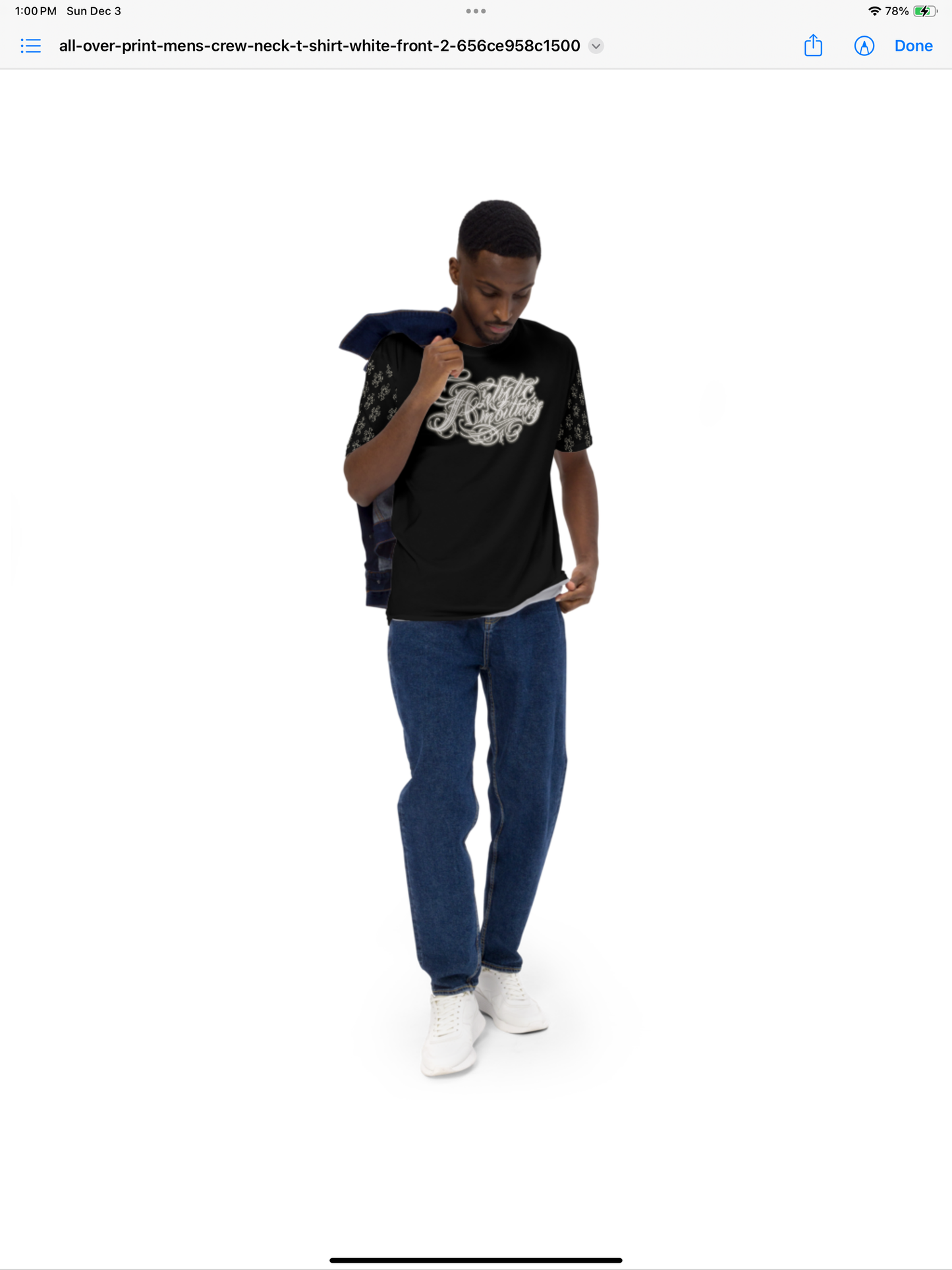 Lightweight T  “artistic ambitions”