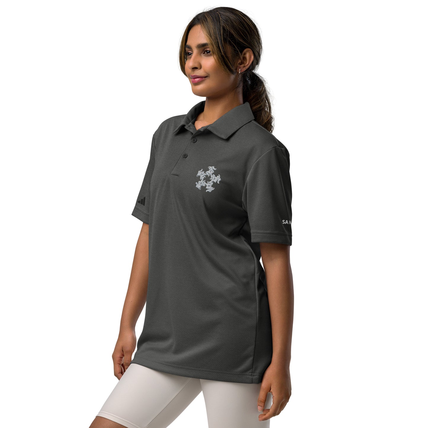 adidas space-dyed polo SAInk Star