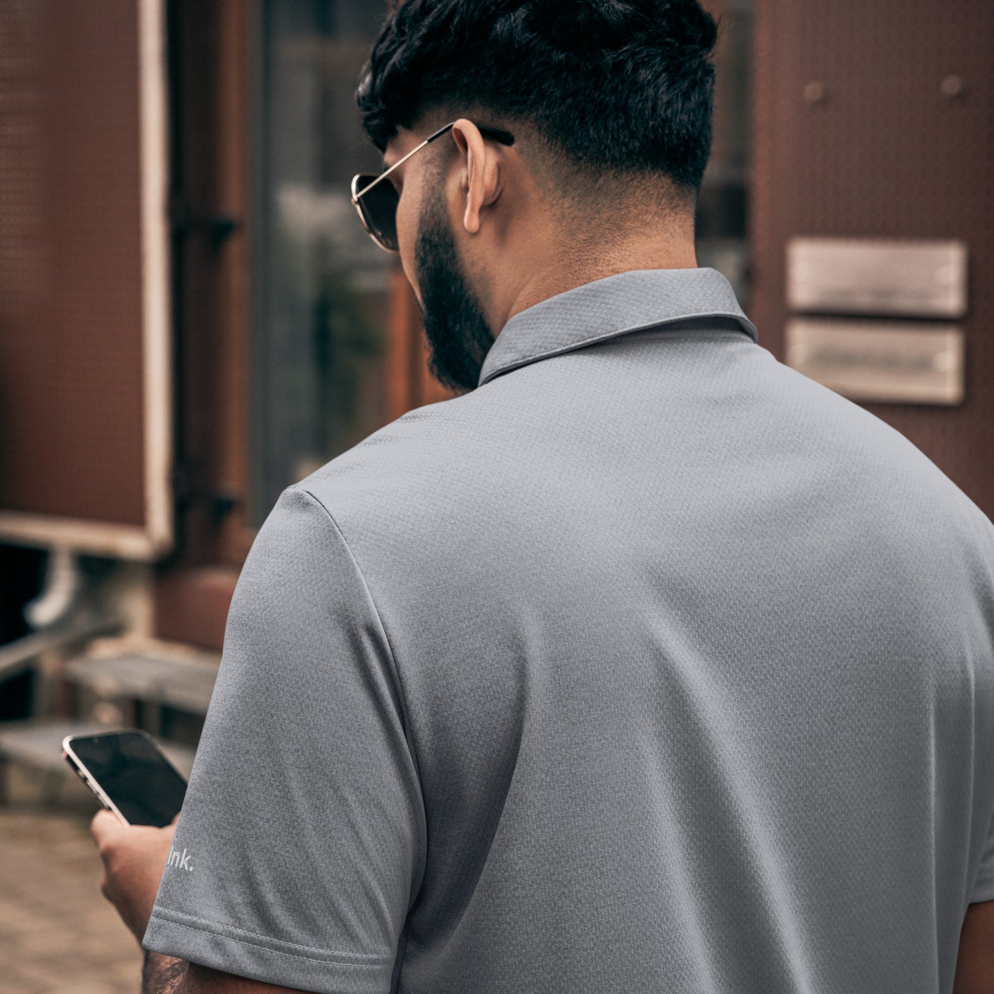 adidas space-dyed polo SAInk Star