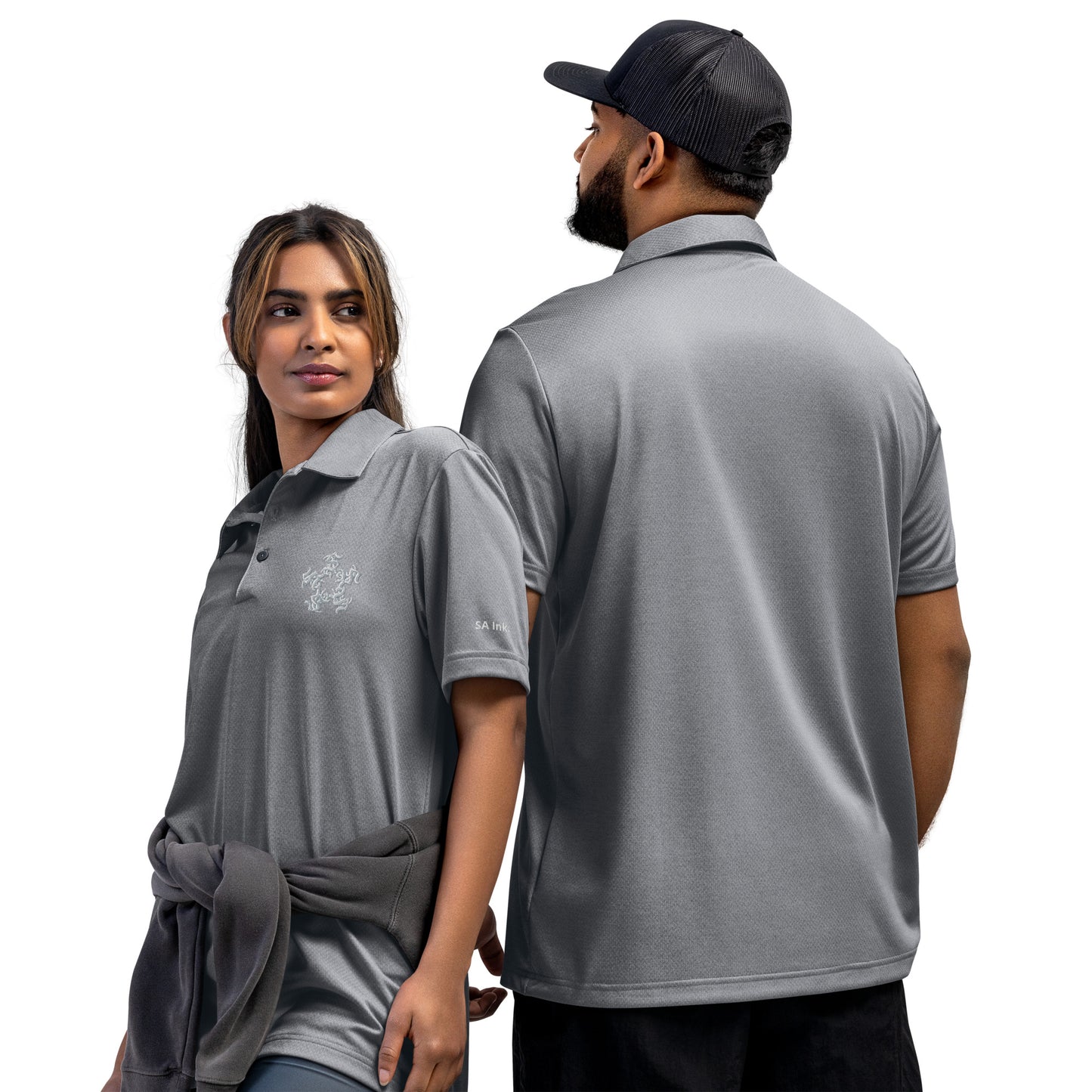 adidas space-dyed polo SAInk Star