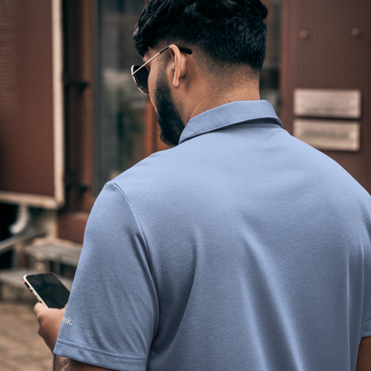 adidas space-dyed polo SAInk Star