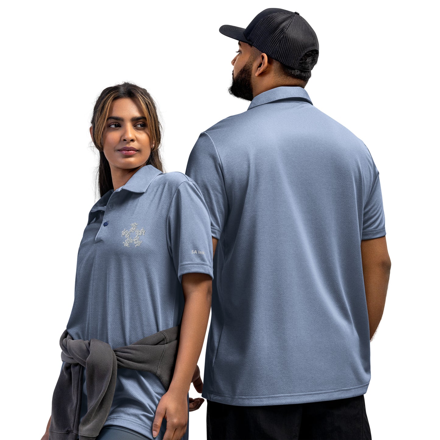 adidas space-dyed polo SAInk Star