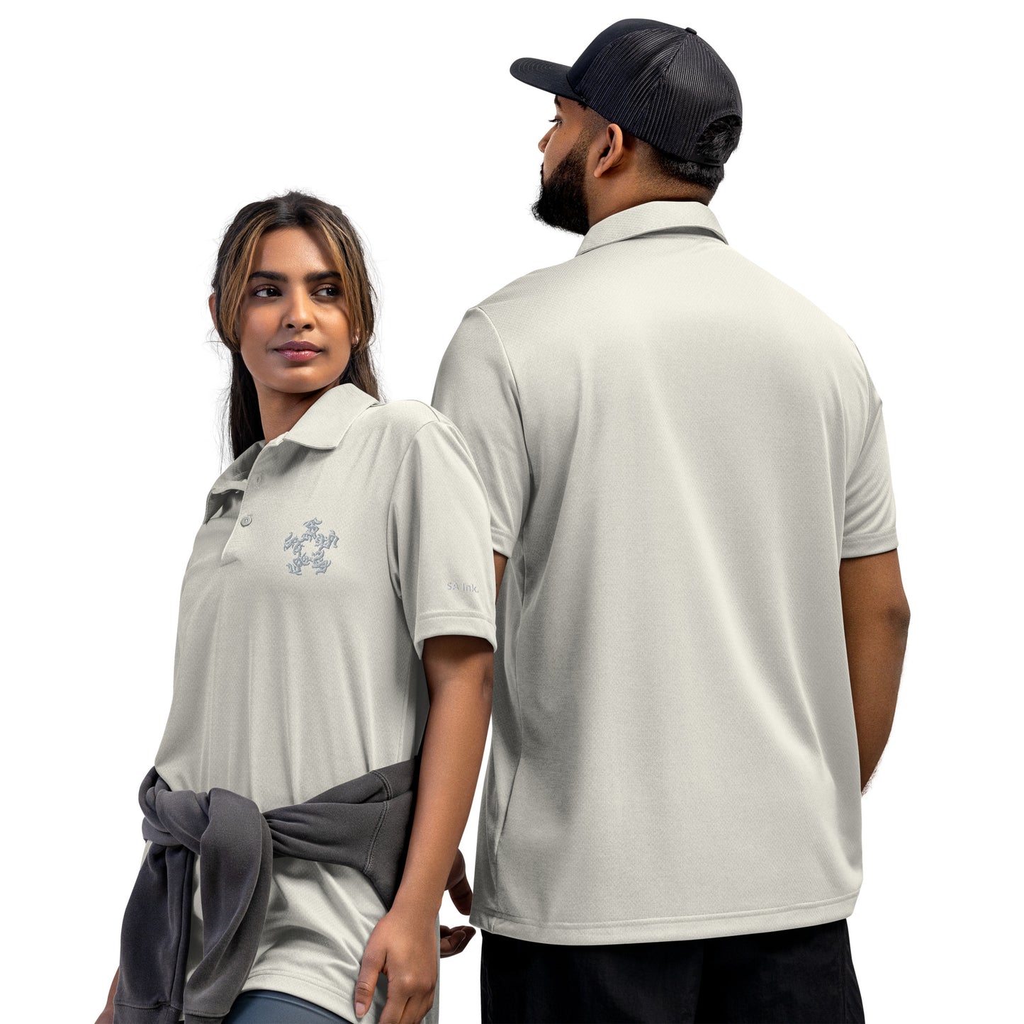 adidas space-dyed polo SAInk Star