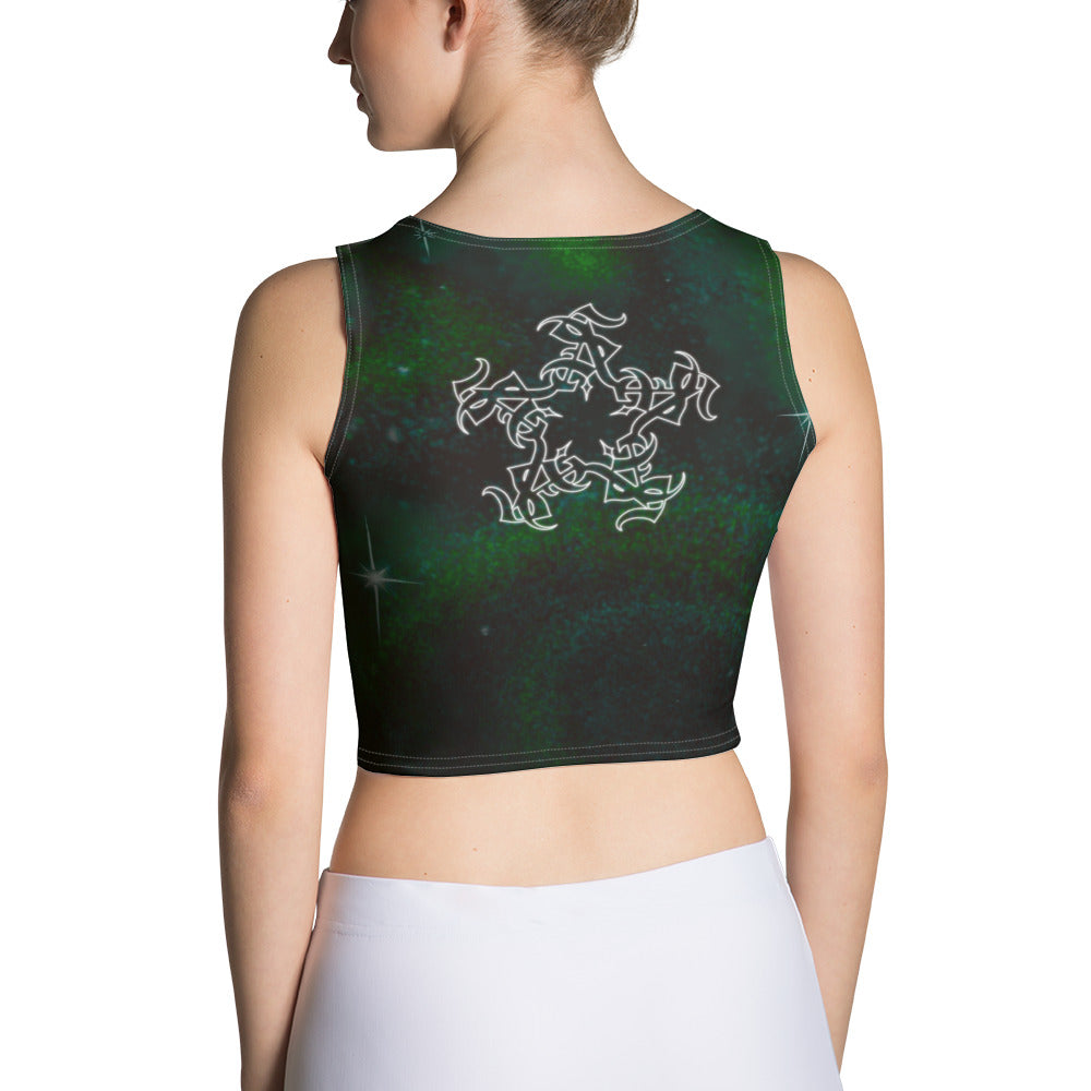 Crop Tank Top “Emerald Green Cosmo”