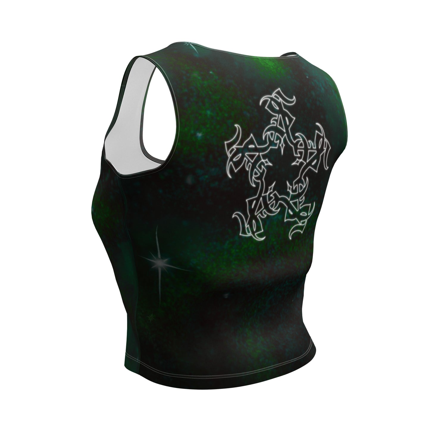 Crop Tank Top “Emerald Green Cosmo”
