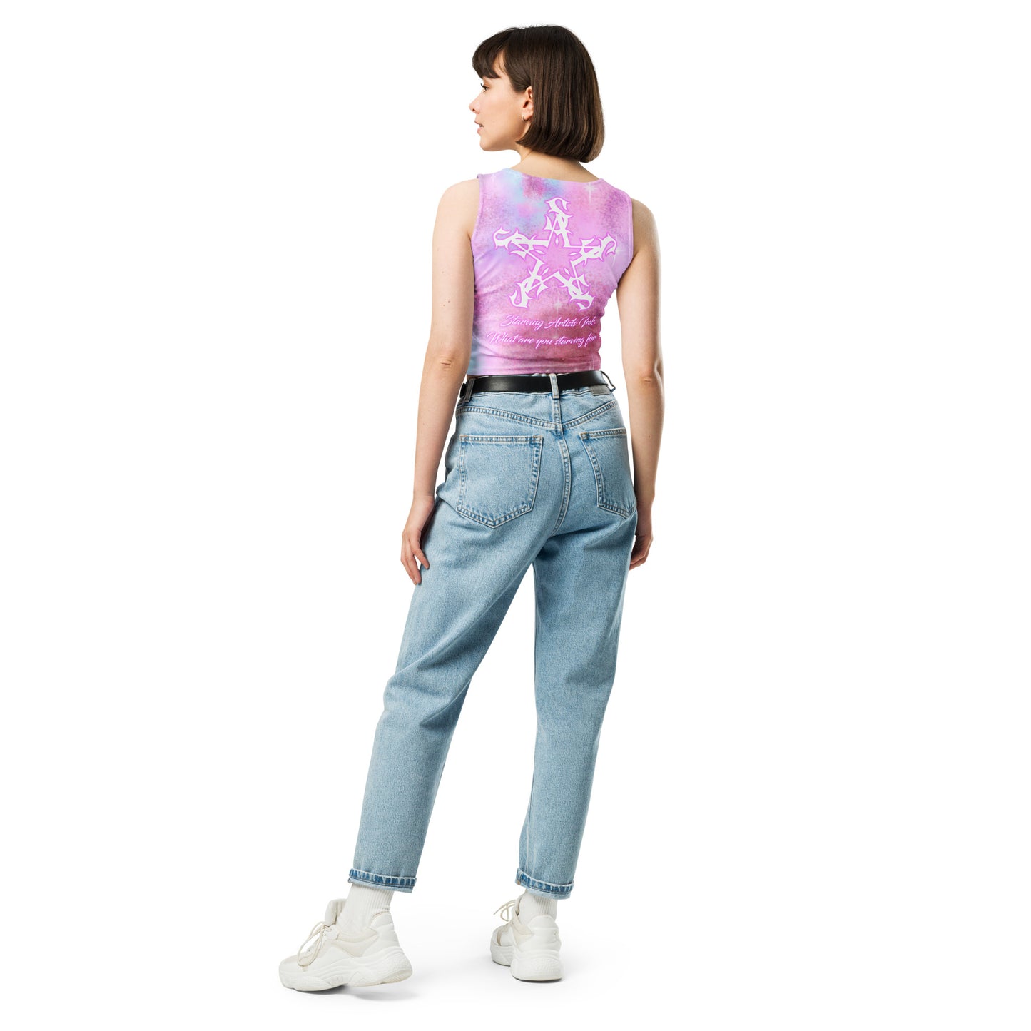 Crop Top tank - Pink “Angel Baby”