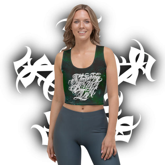 Crop Tank Top “Emerald Green Cosmo”
