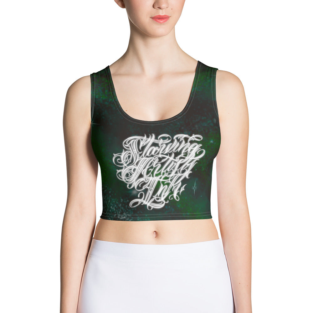 Crop Tank Top “Emerald Green Cosmo”