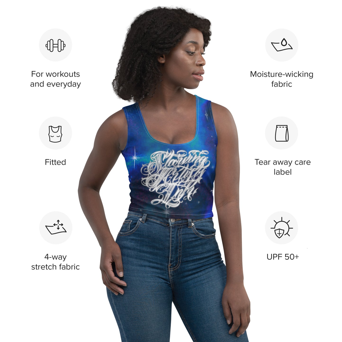Crop Tank Top “Royal Blue”