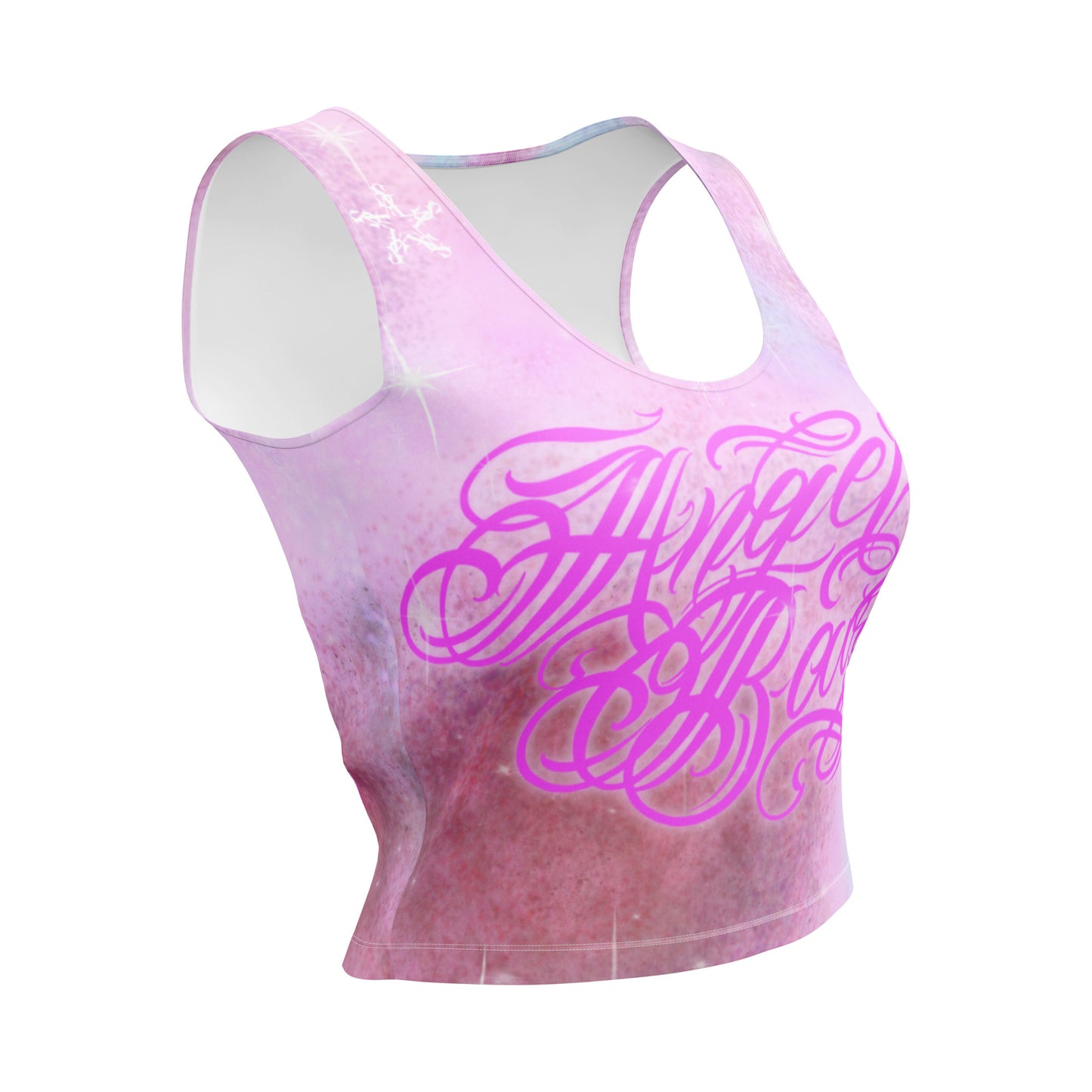 Crop Top tank - Pink “Angel Baby”