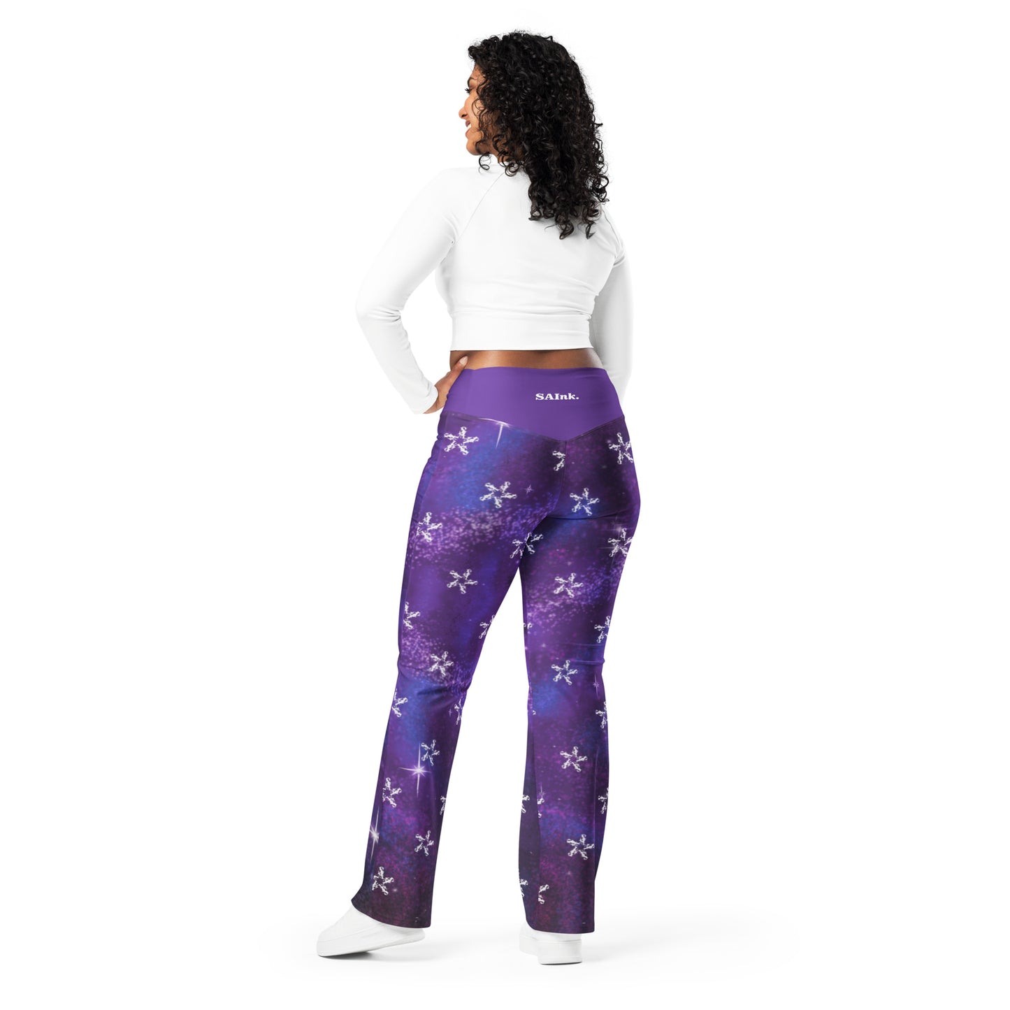 Flare leggings - plum cosmos